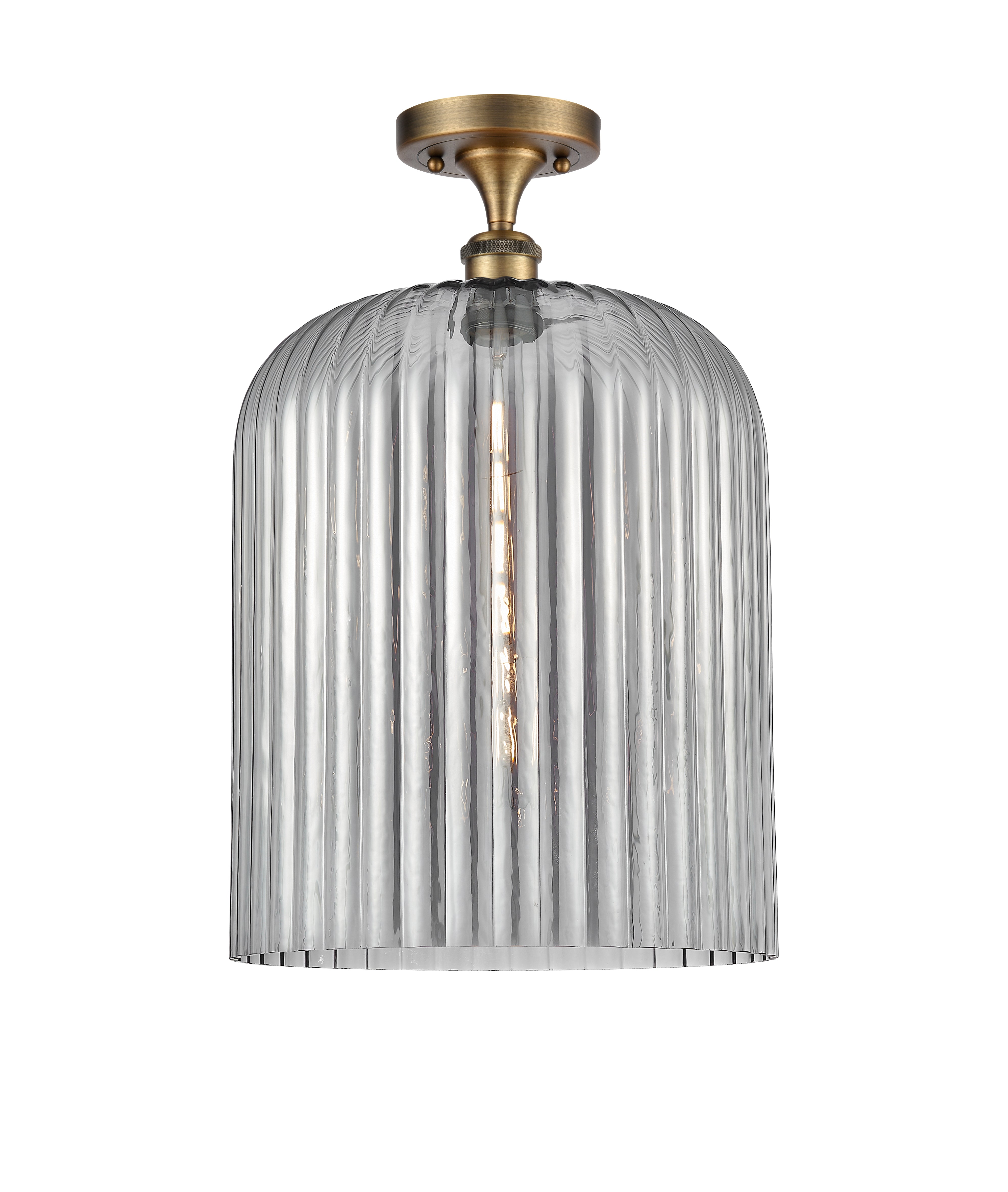 Ballston Semi-Flush Mount White Chrome