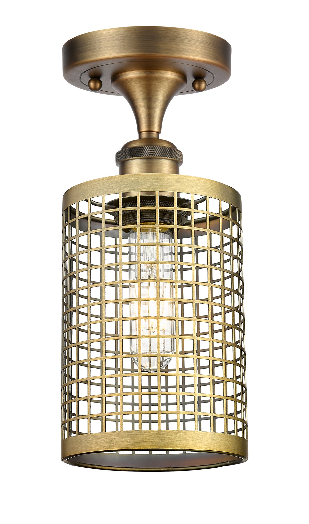 Nestbrook 5-Inch 1-Light Semi-Flush Mount
