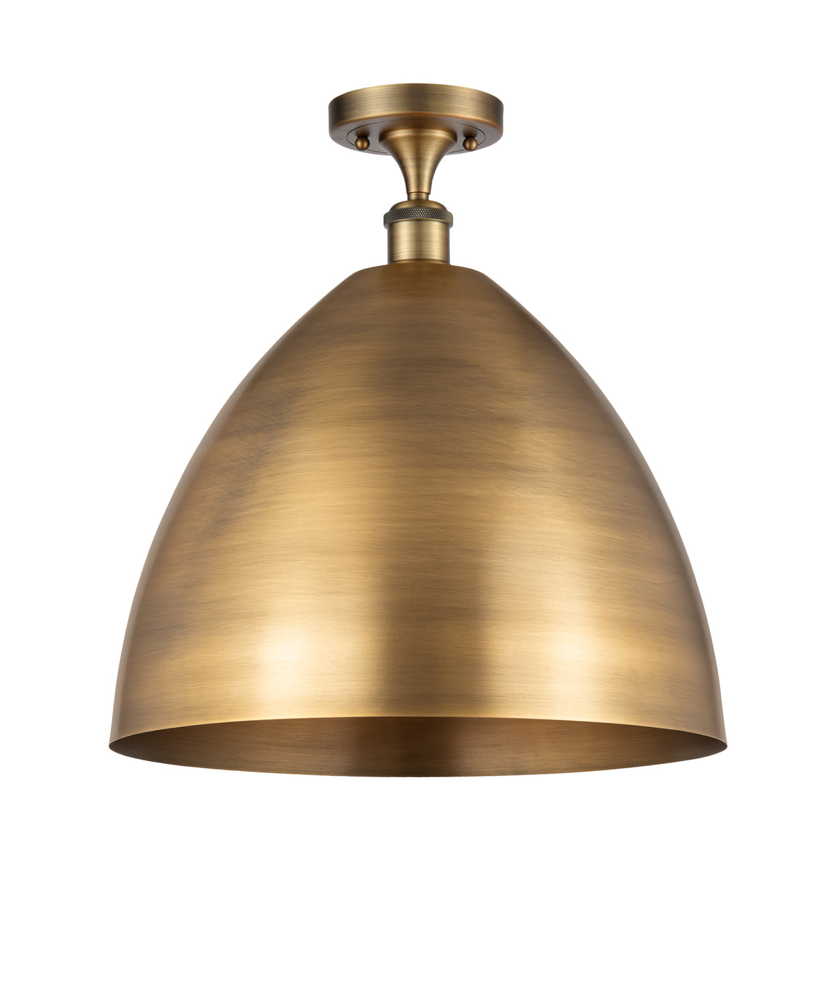 Bristol 16-Inch 1-Light Semi-Flush Mount with LED Bulb Cone Shade