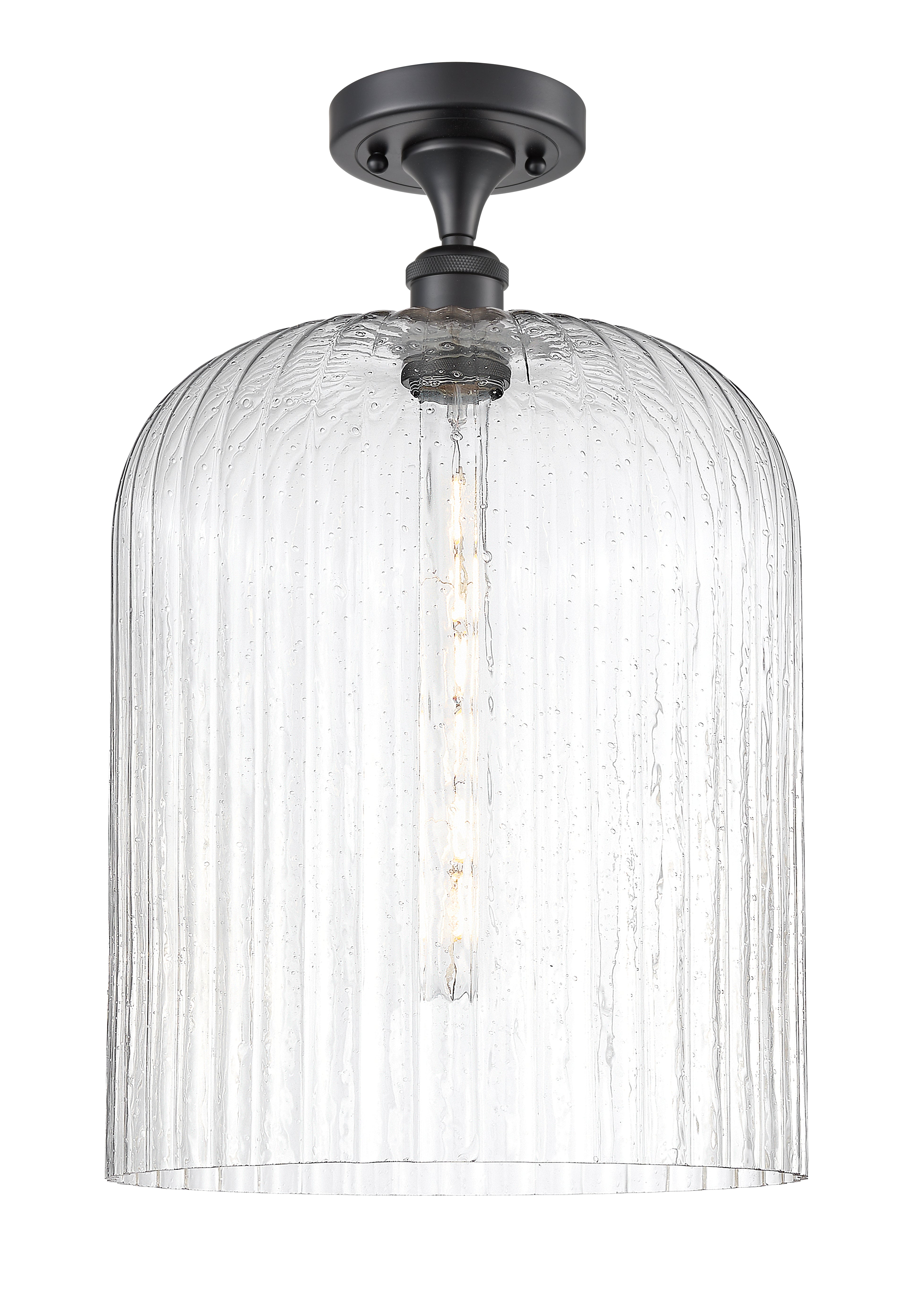Ballston Semi-Flush Mount White Chrome