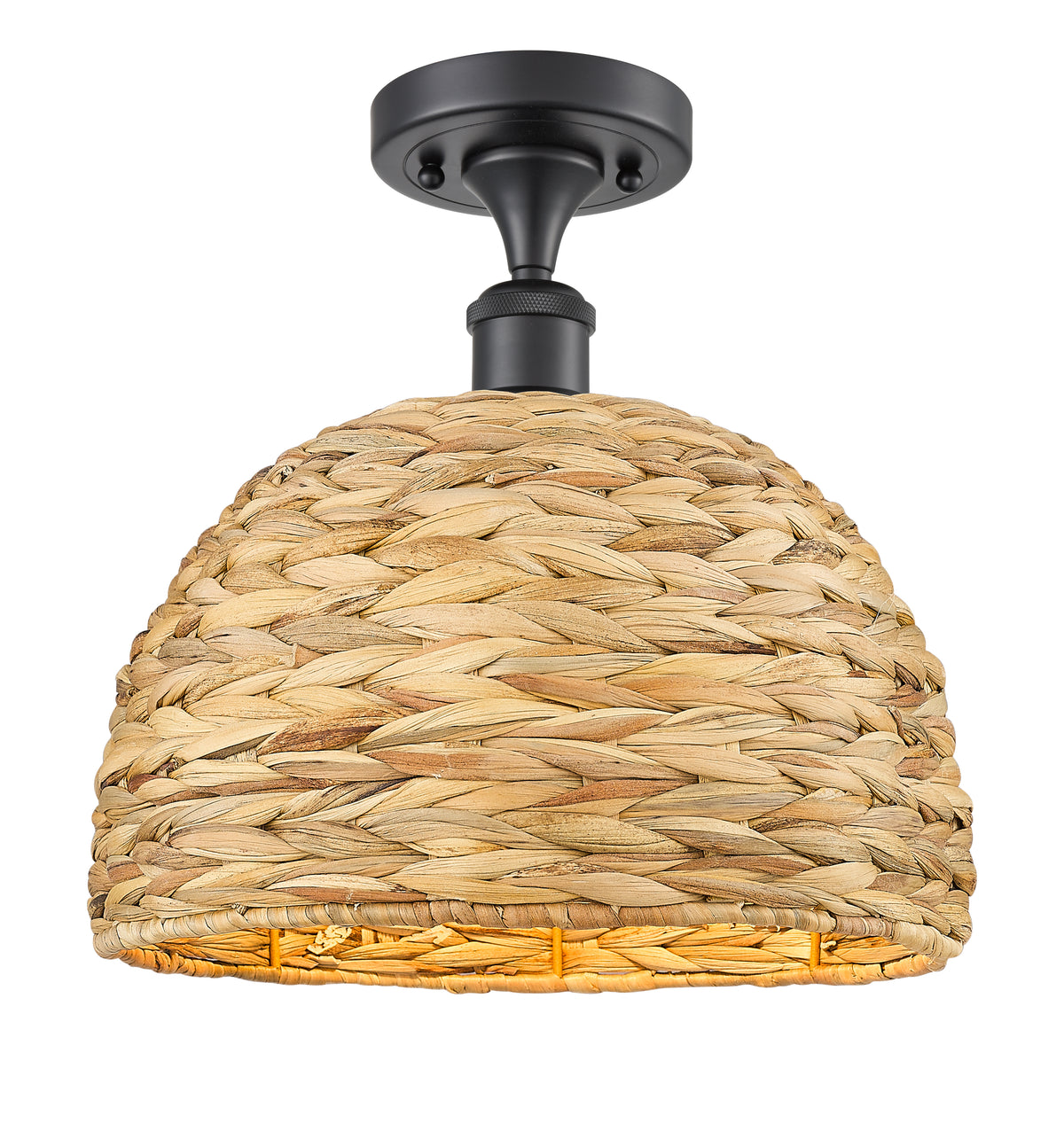 Ballston Semi-Flush Mount Seafoam Shade