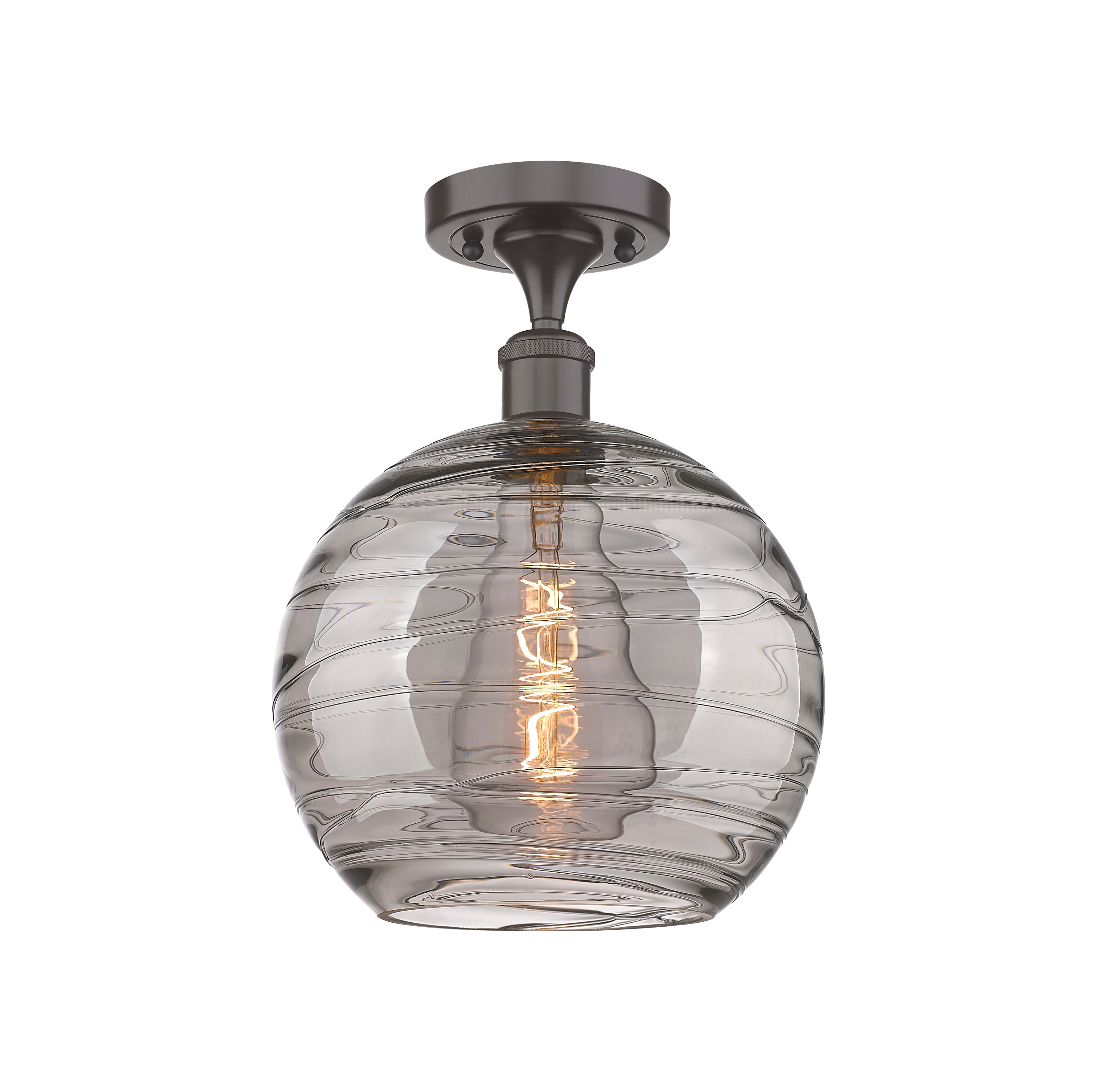 Ballston Semi-Flush Mount White Finish
