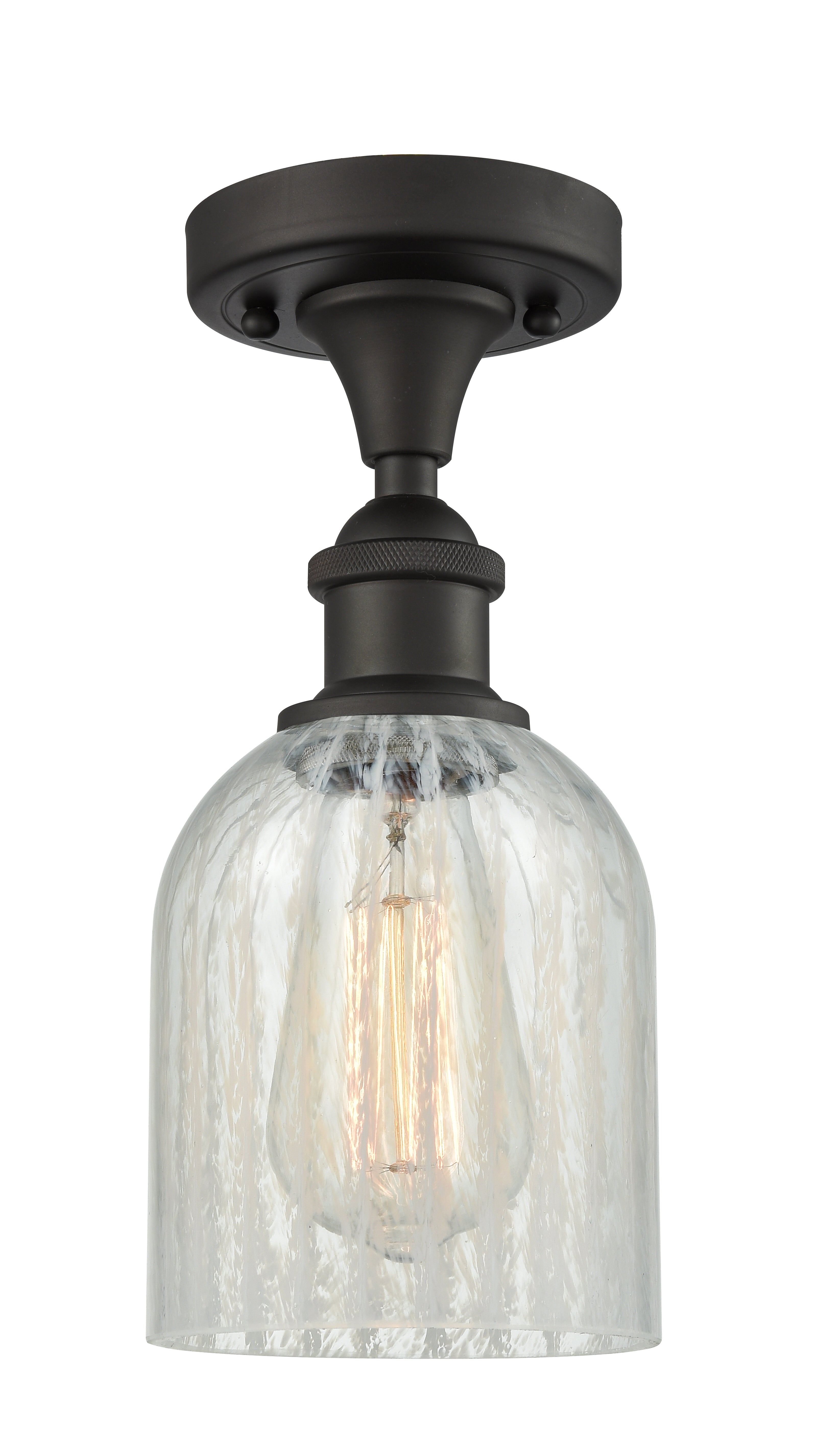 Ballston Semi-Flush Mount | Handcrafted Glass Shade