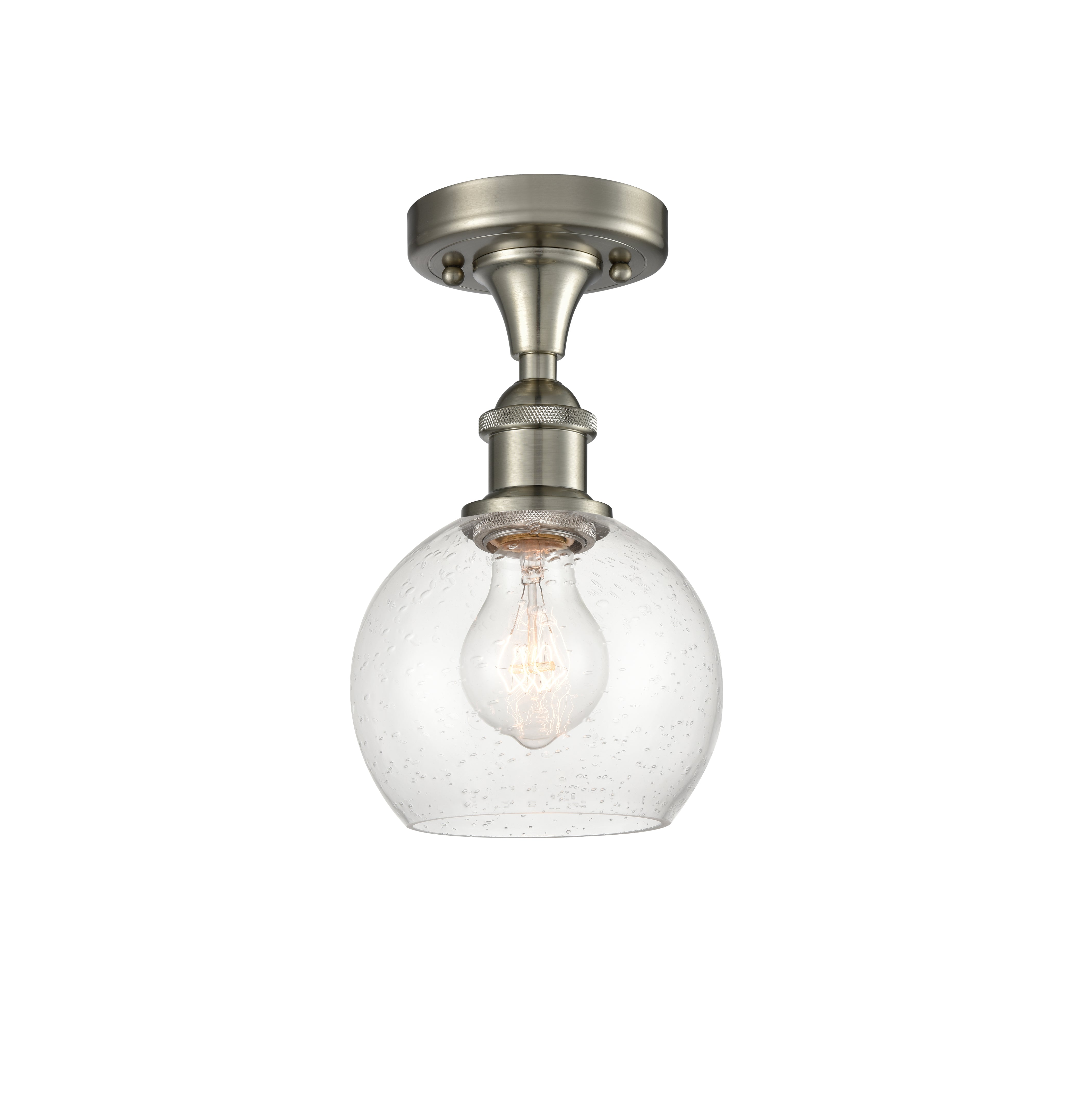 Ballston Semi-Flush Mount White Chrome
