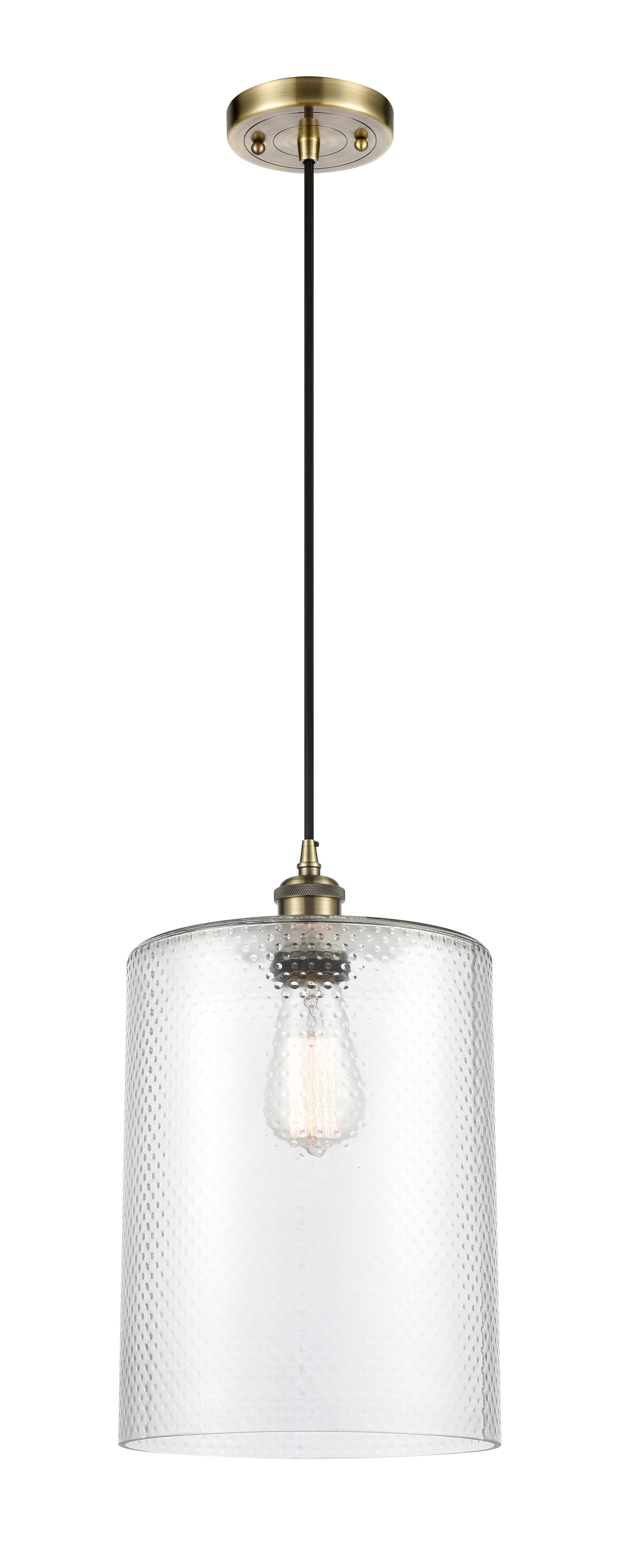Ballston Mini Pendant Antique Brass 9 Inch