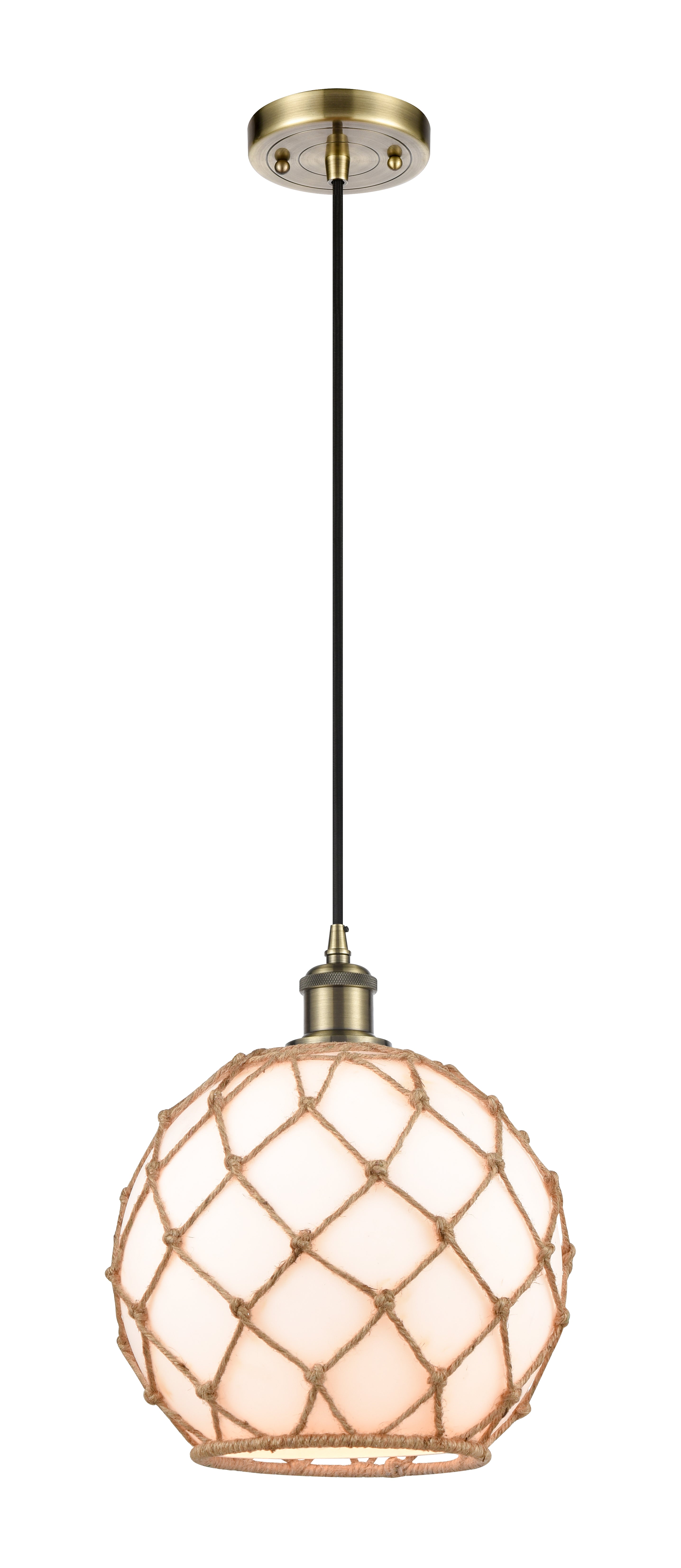Ballston Mini Pendant Antique Brass Finish