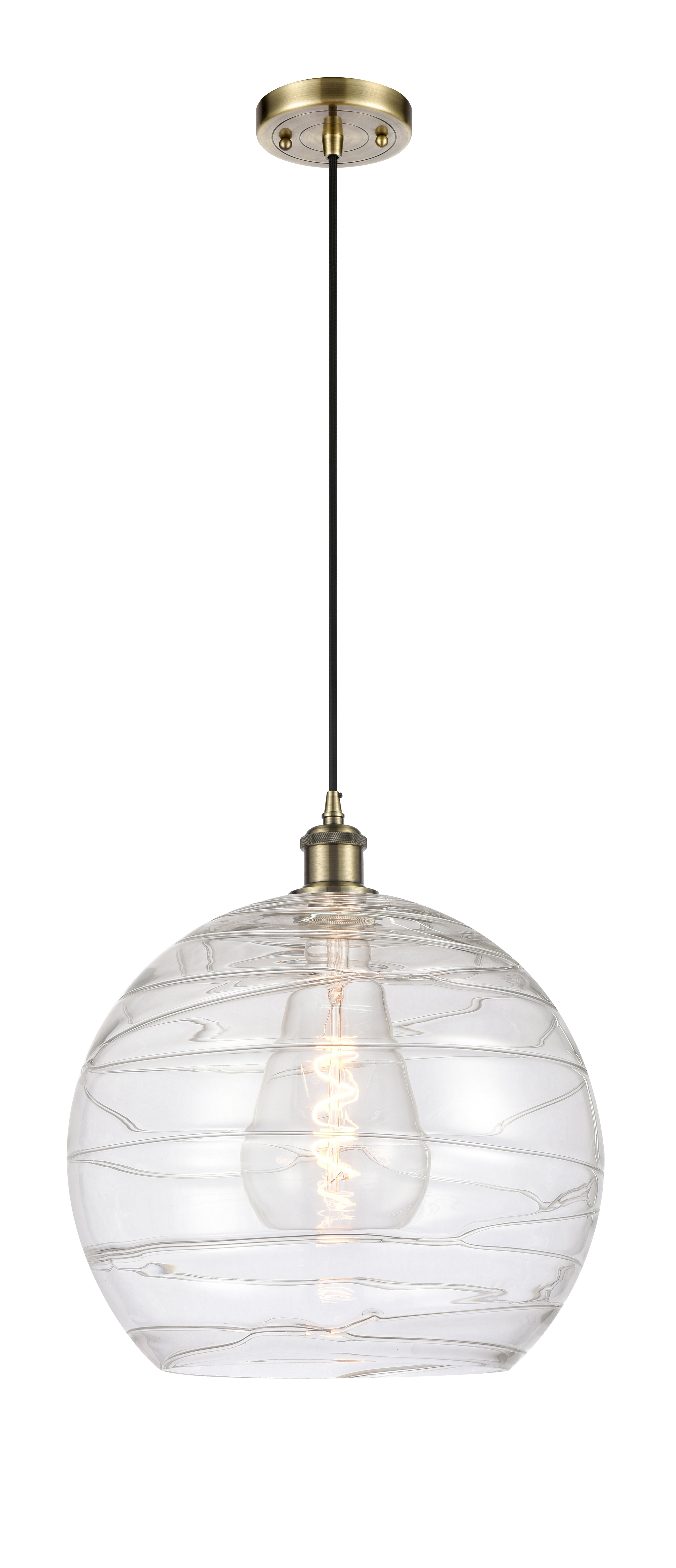 Ballston Mini Pendant Antique Brass Finish