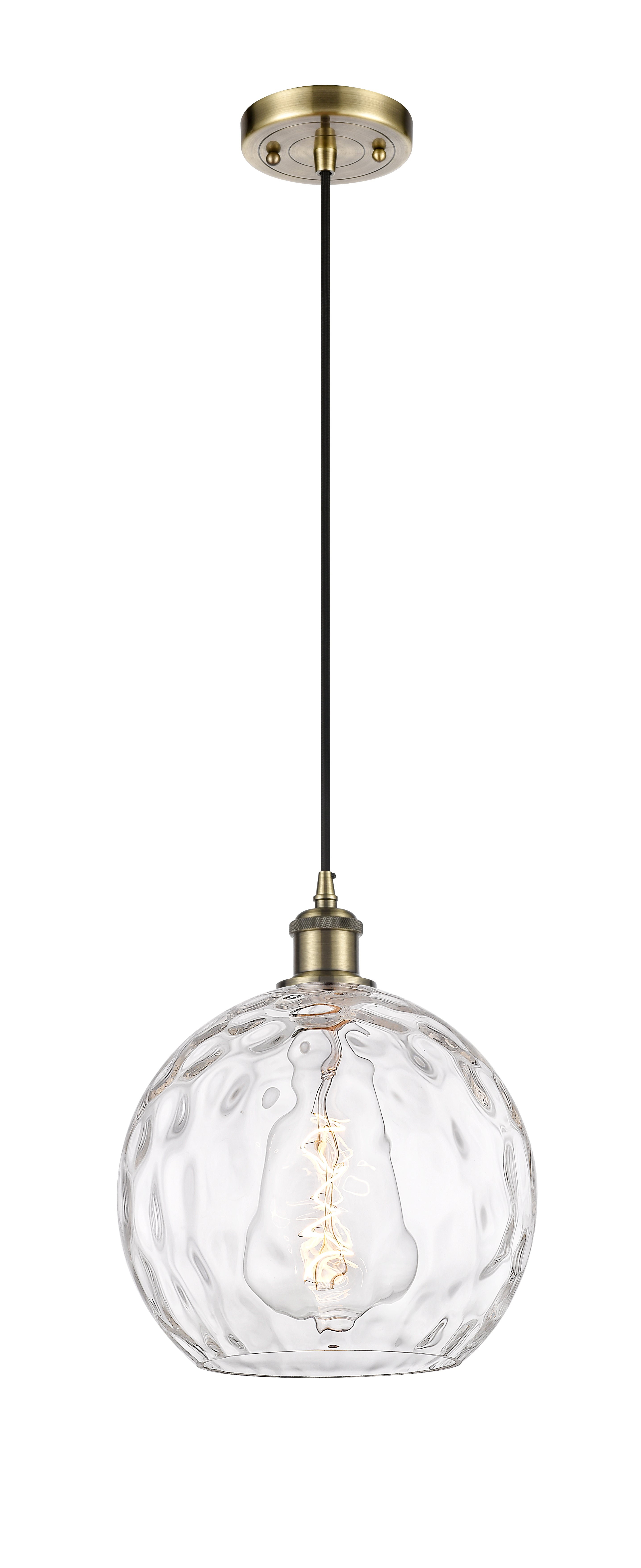 Ballston Mini Pendant Antique Brass Finish