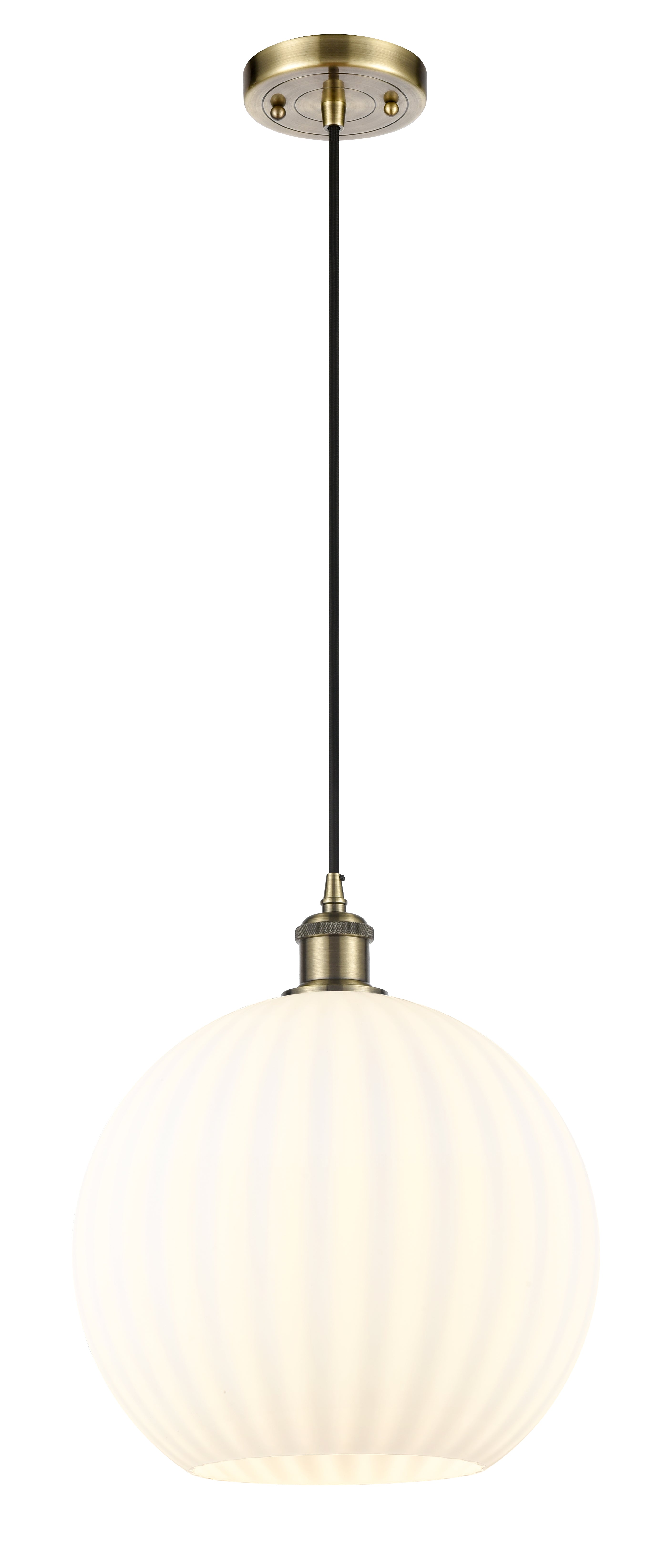 Ballston Mini Pendant Antique Brass Finish