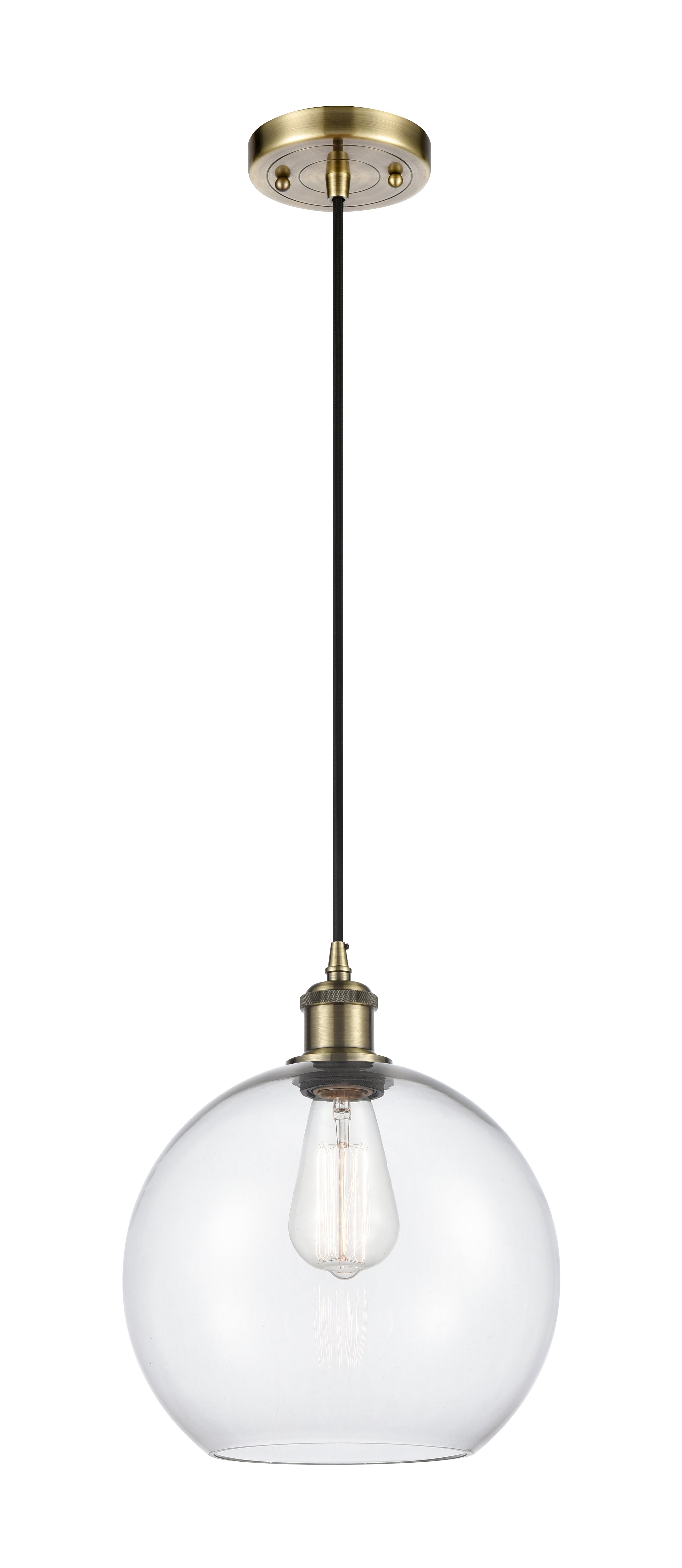 Ballston Mini Pendant Cast Brass Antique