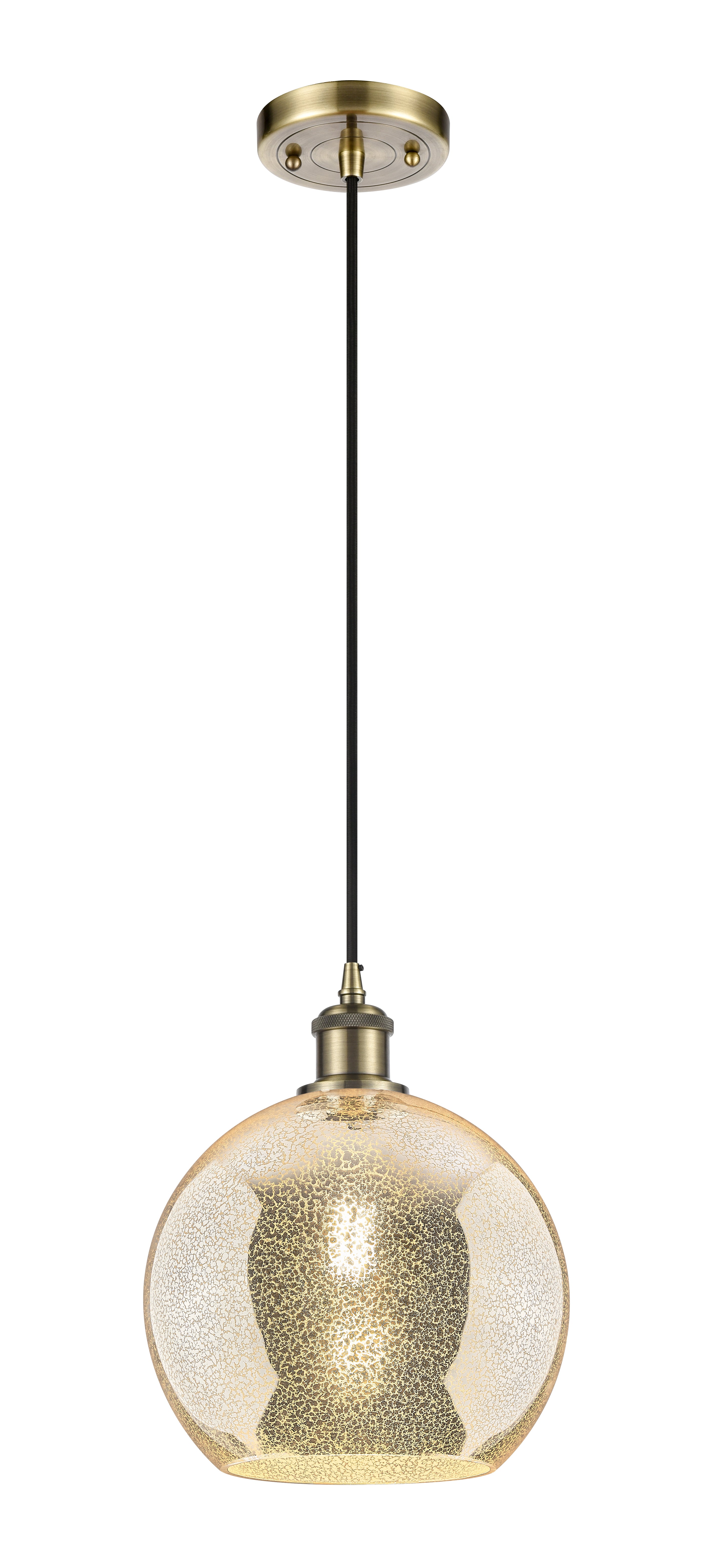 Ballston Mini Pendant Antique Brass Finish