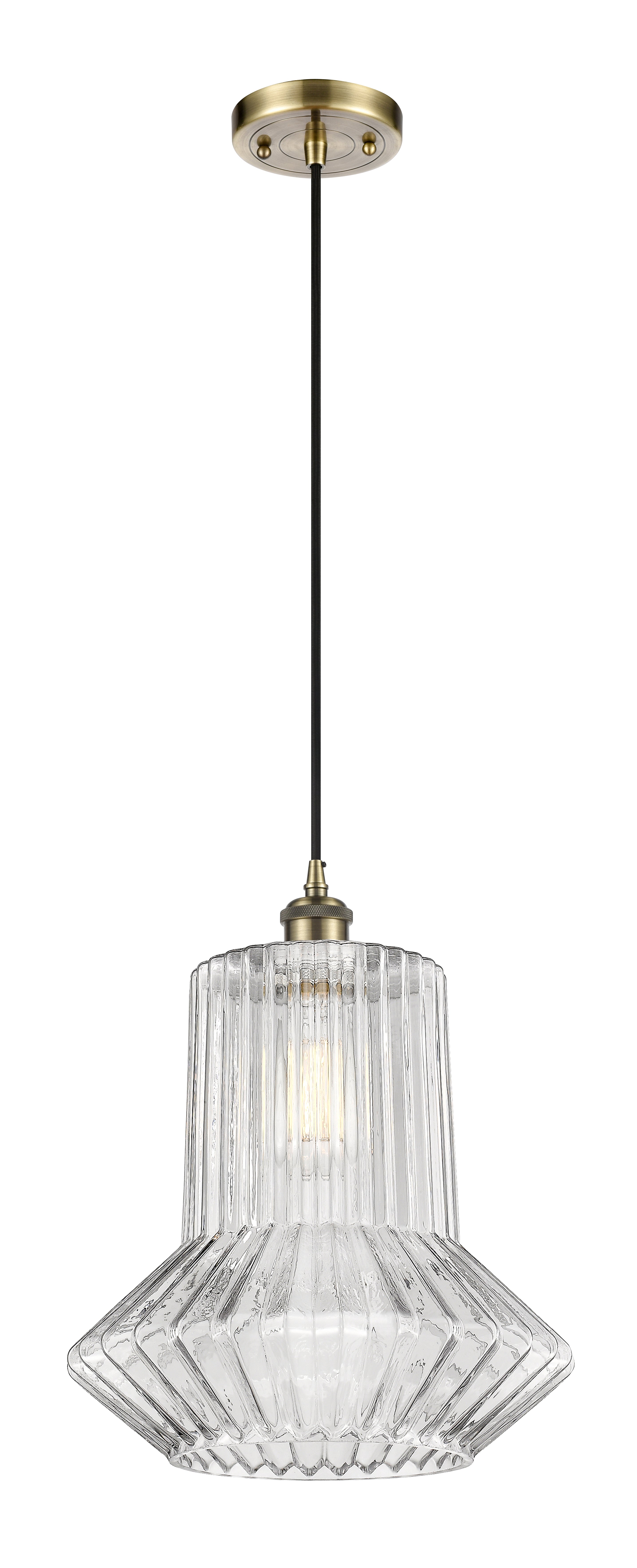 Ballston Mini Pendant Antique Brass Finish