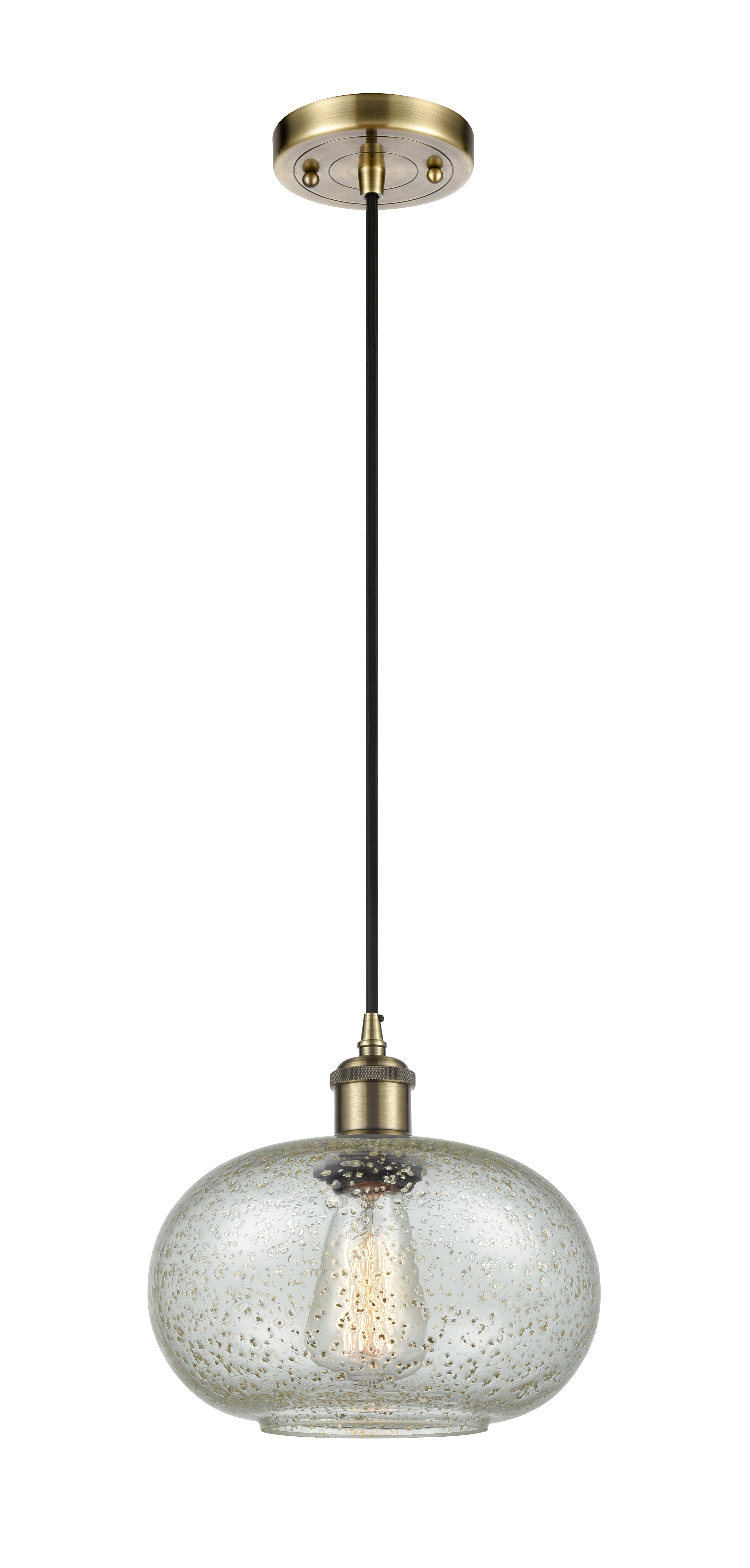 Ballston Mini Pendant Antique Brass Finish