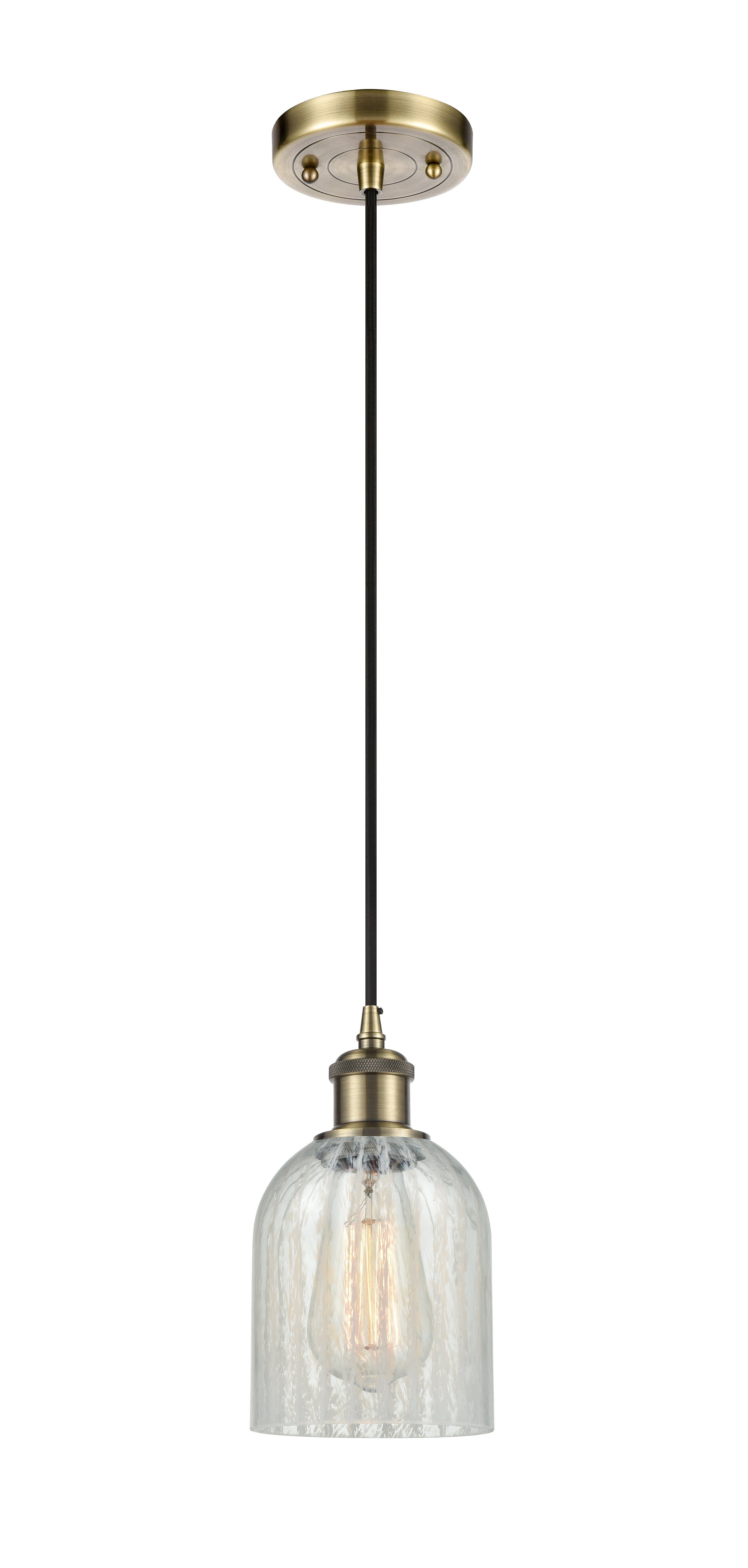 Ballston Mini Pendant Antique Brass Cast Brass