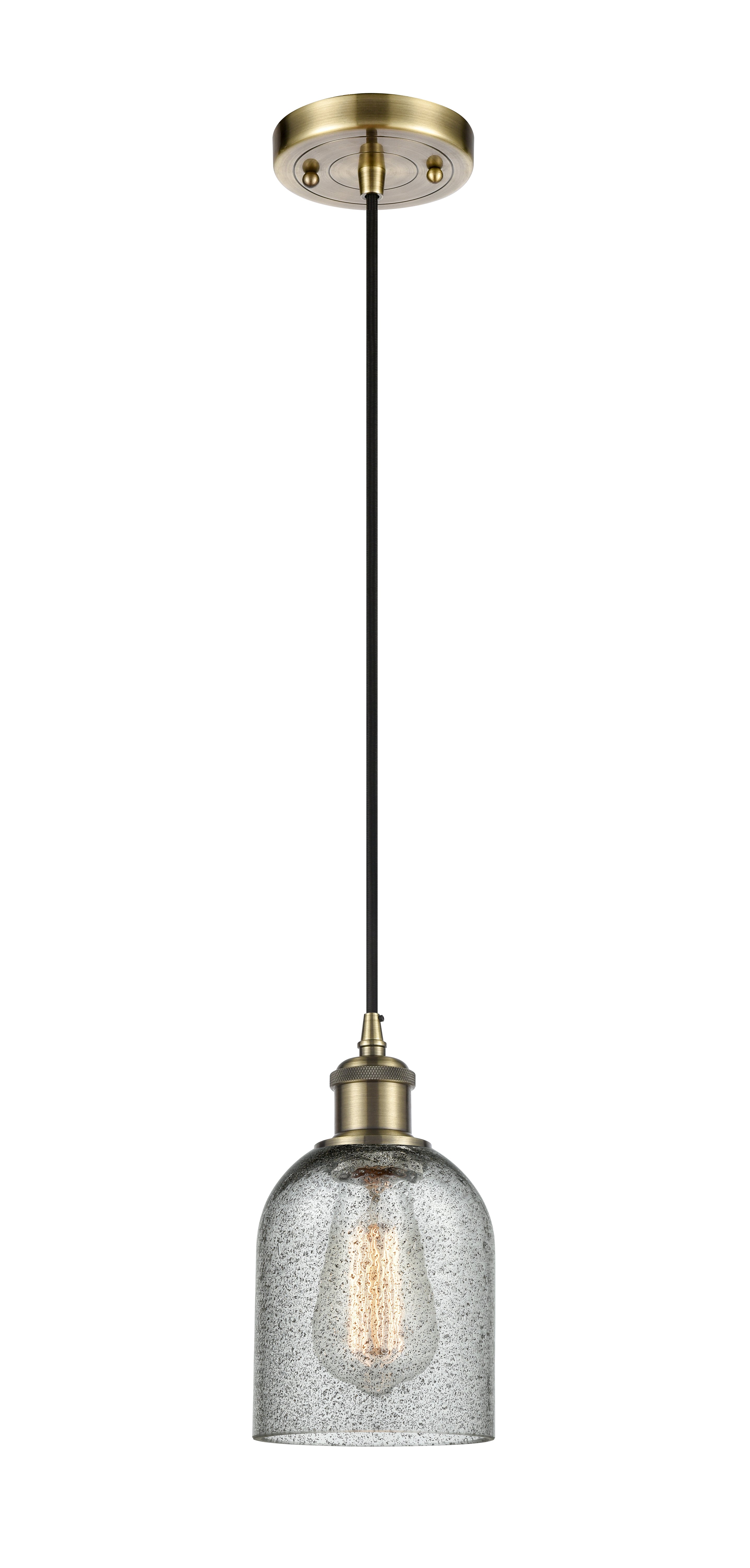 Ballston Mini Pendant Antique Brass Finish