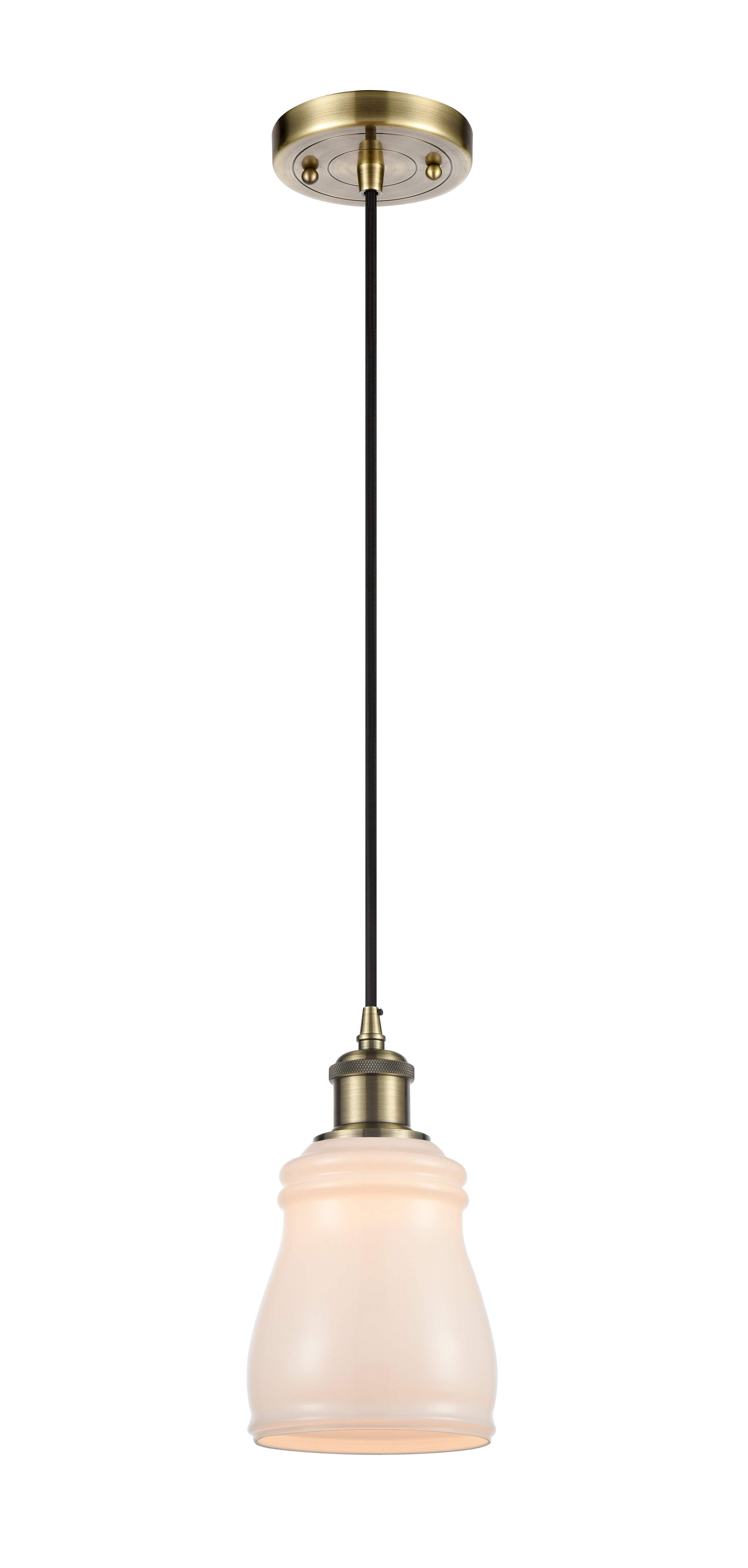 Ballston Mini Pendant Antique Brass Finish