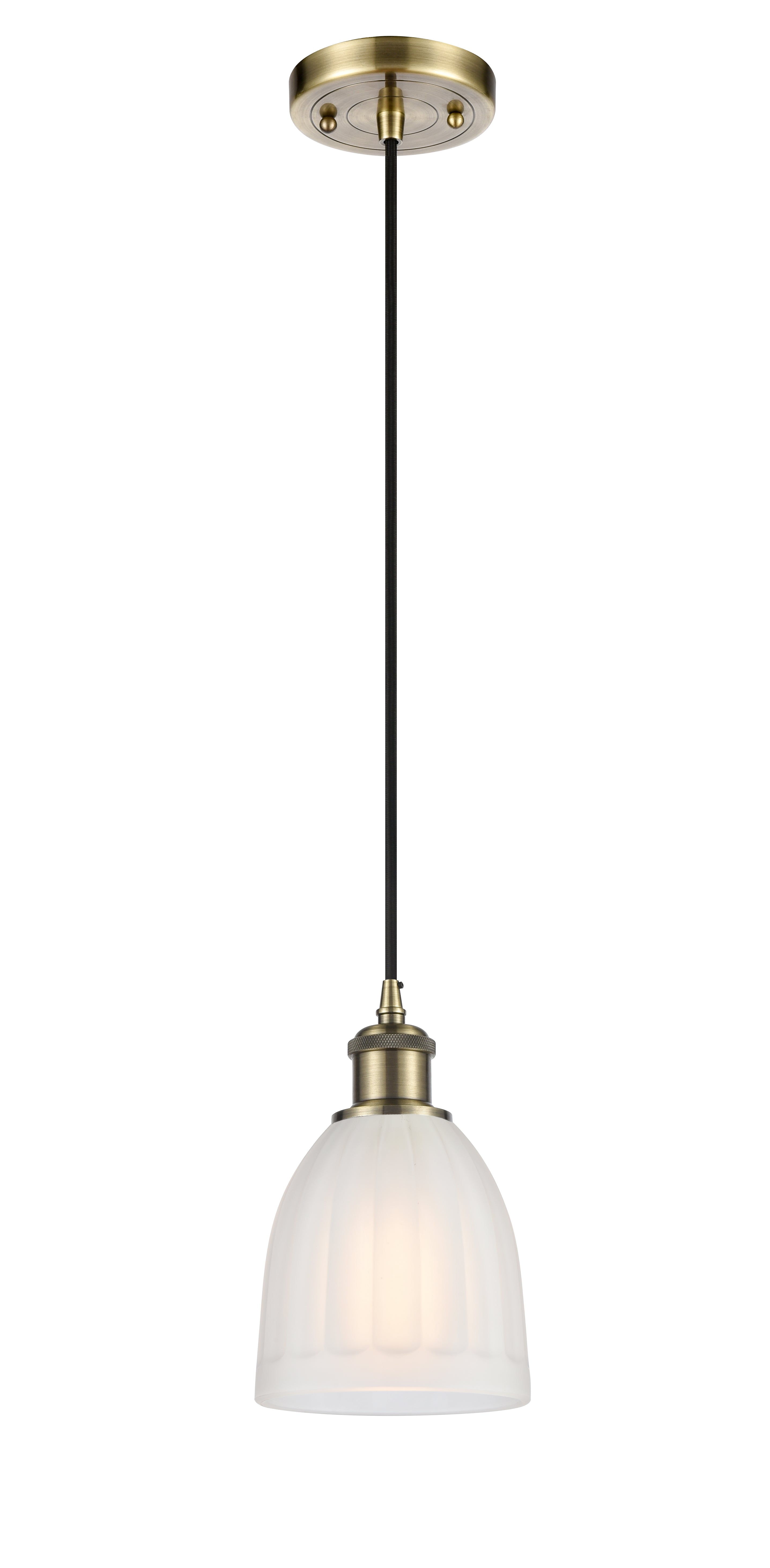 Ballston Mini Pendant Antique Brass Finish