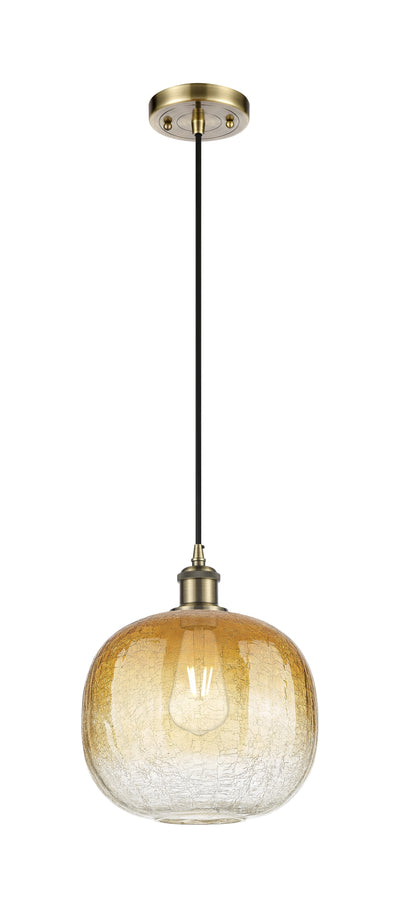 Brookhaven Sphere 11-Inch 1-Light Cord-Hung Mini Pendant Sloped-Ceiling Compatible