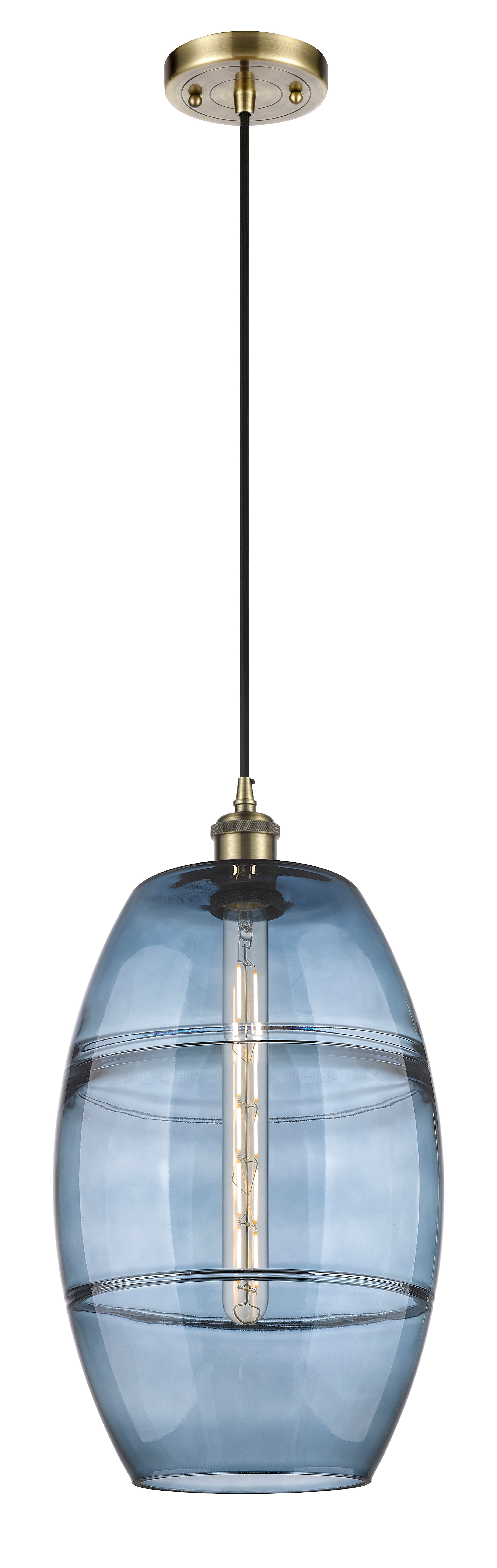 Ballston Mini Pendant Antique Brass Finish