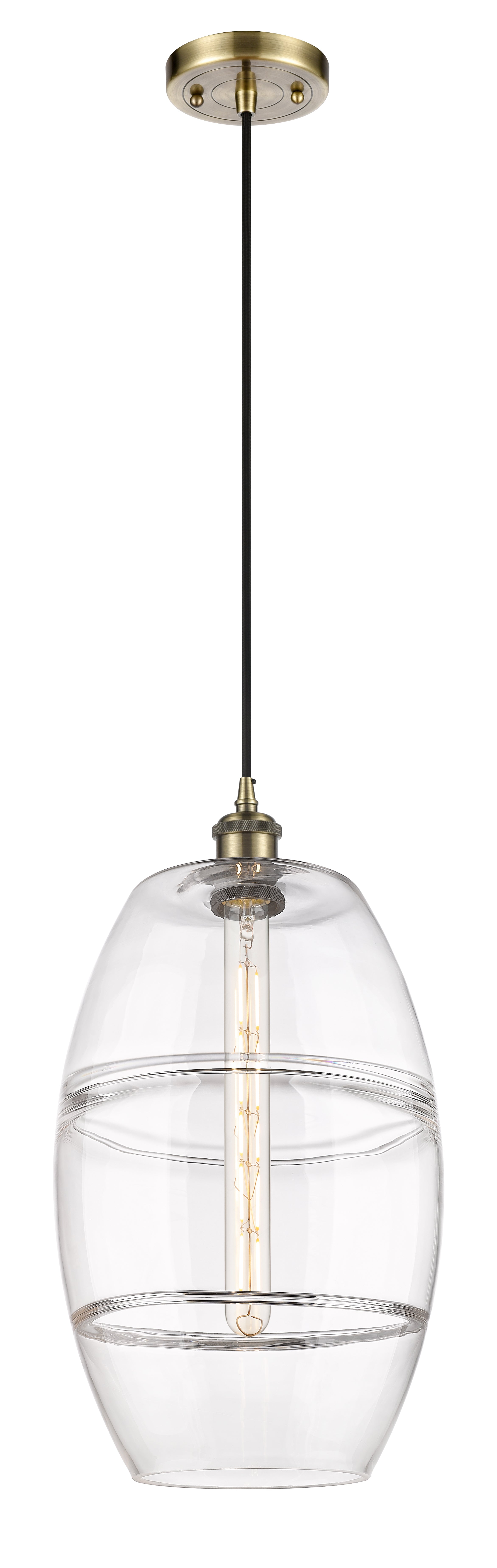 Ballston Mini Pendant Antique Brass Finish