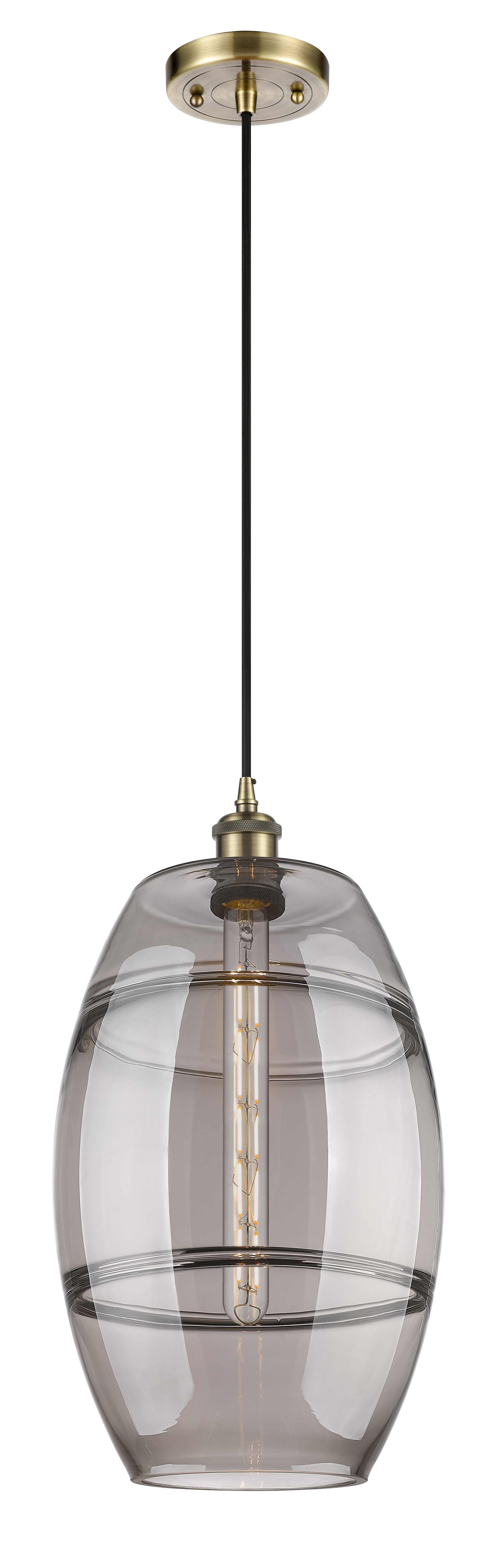 Ballston Mini Pendant Antique Brass Finish