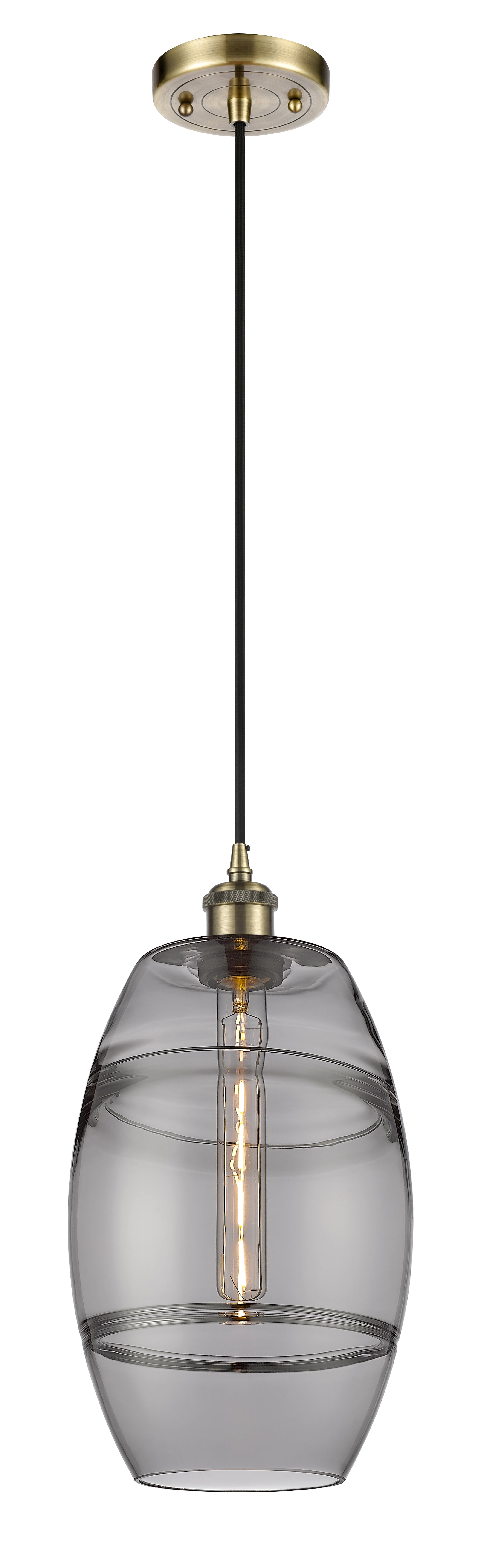 Ballston Mini Pendant Antique Brass Finish