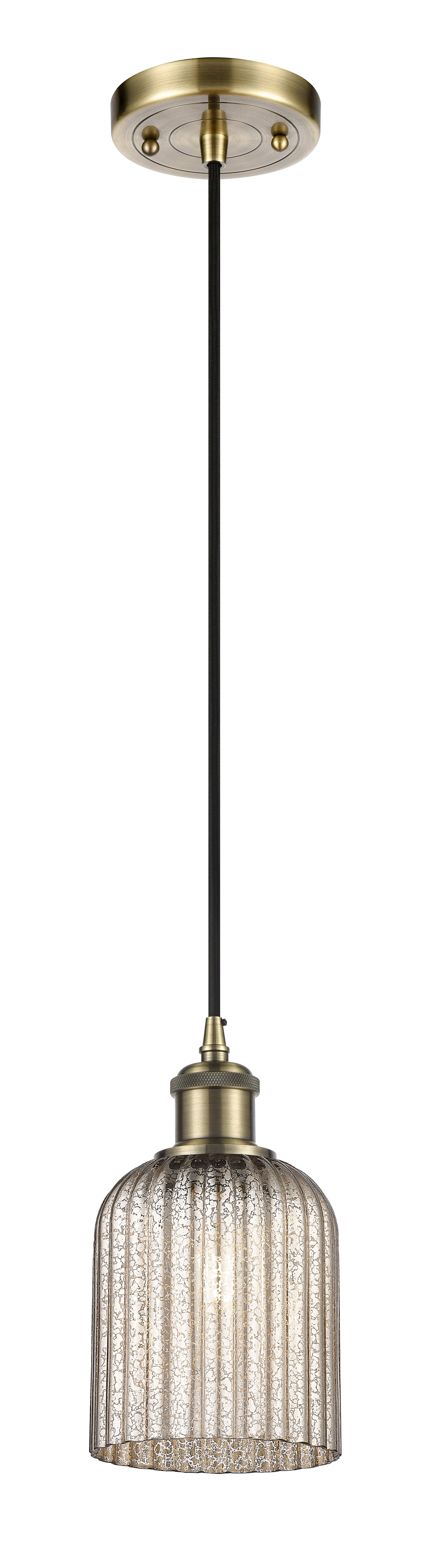 Ballston Mini Pendant Antique Brass Finish