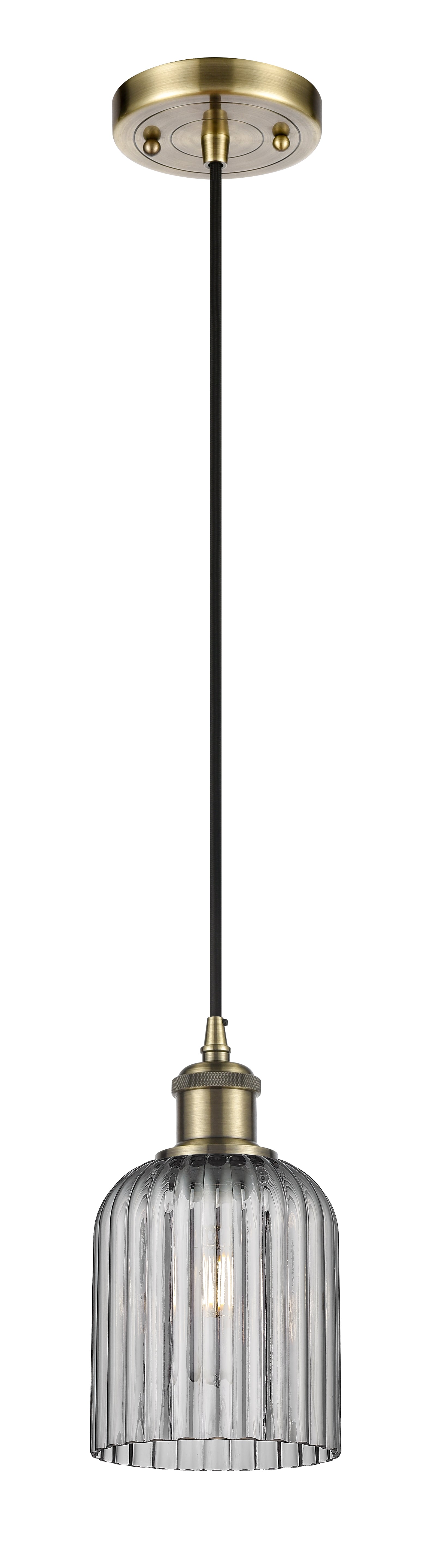 Ballston Mini Pendant Antique Brass Finish