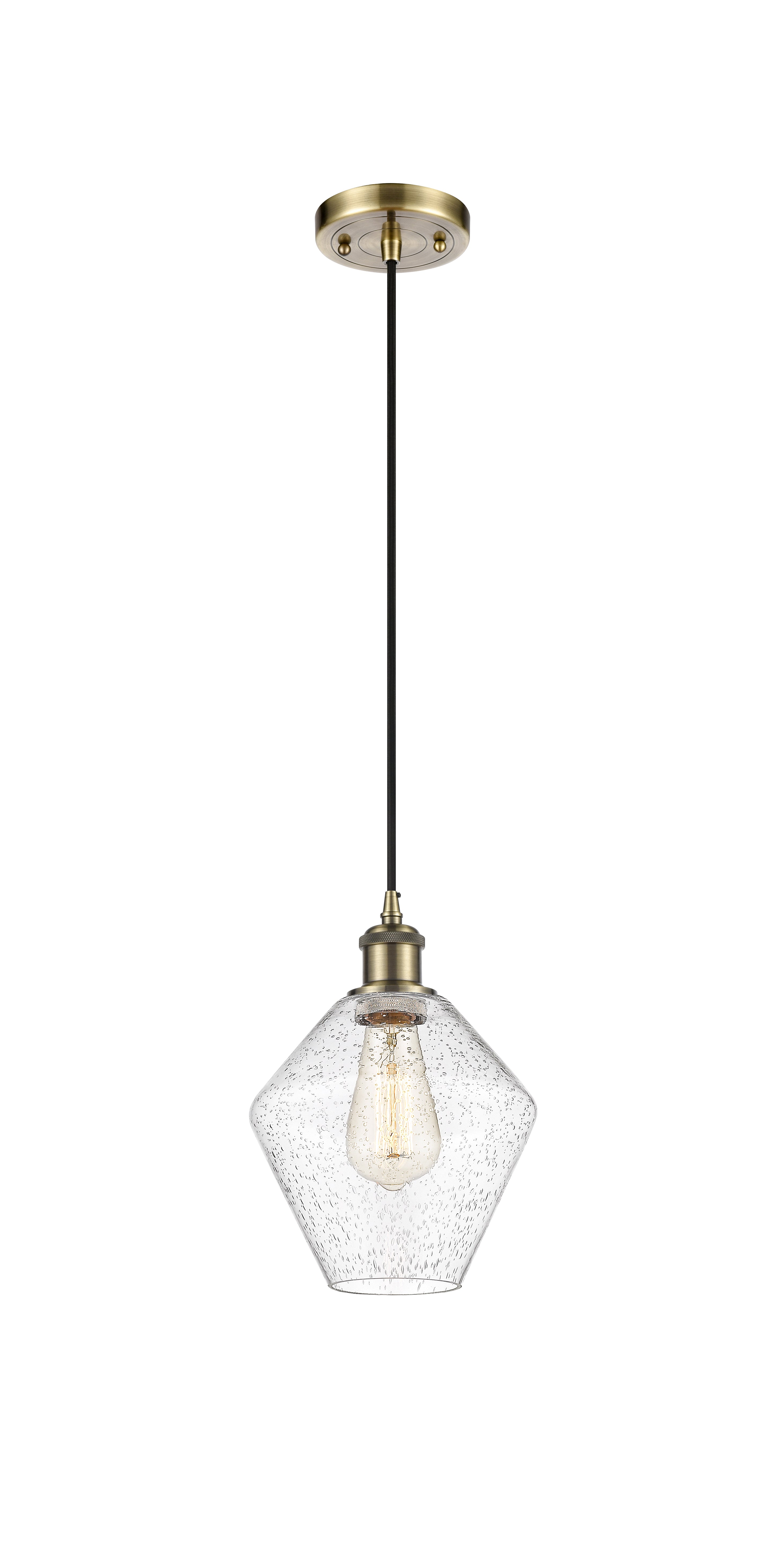 Ballston Mini Pendant Antique Brass Finish