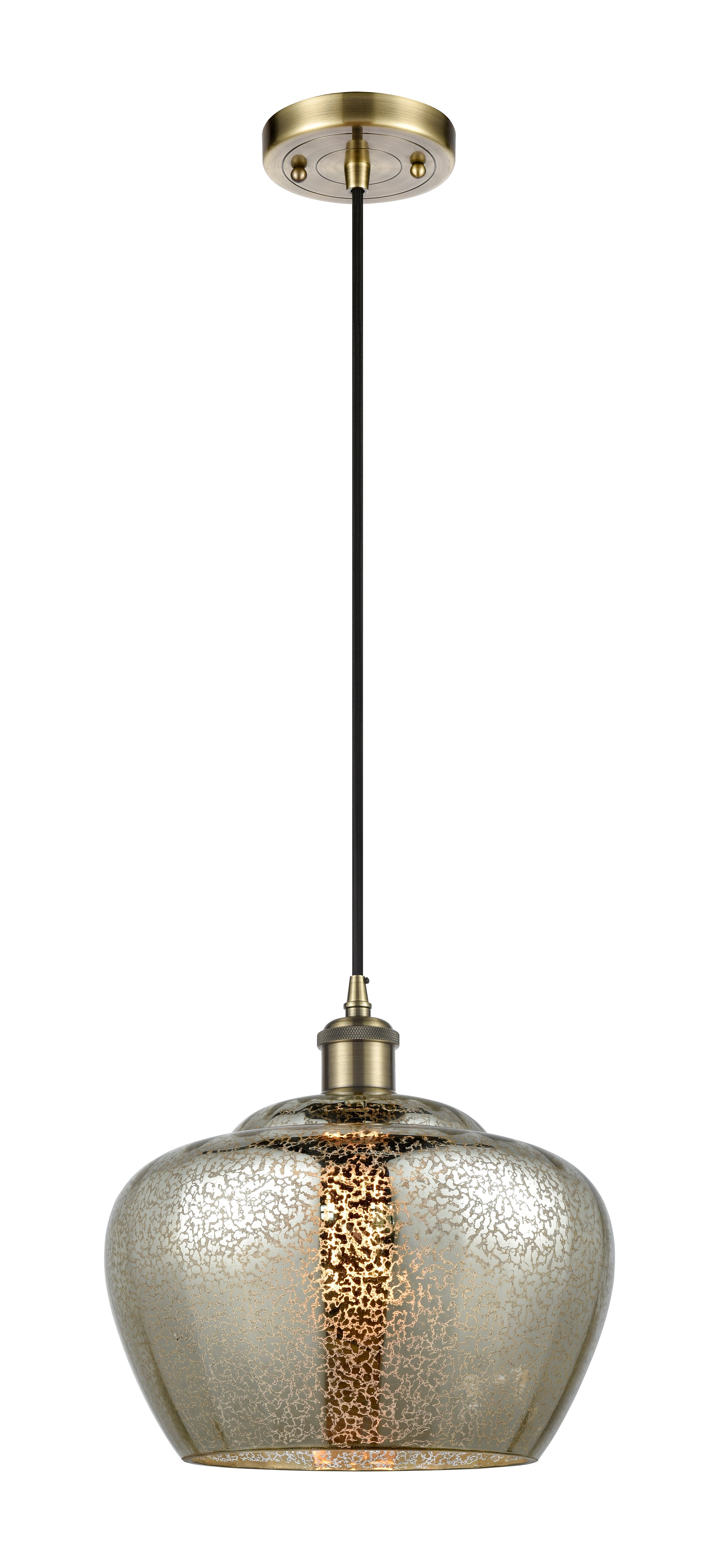 Ballston Mini Pendant Antique Brass Finish
