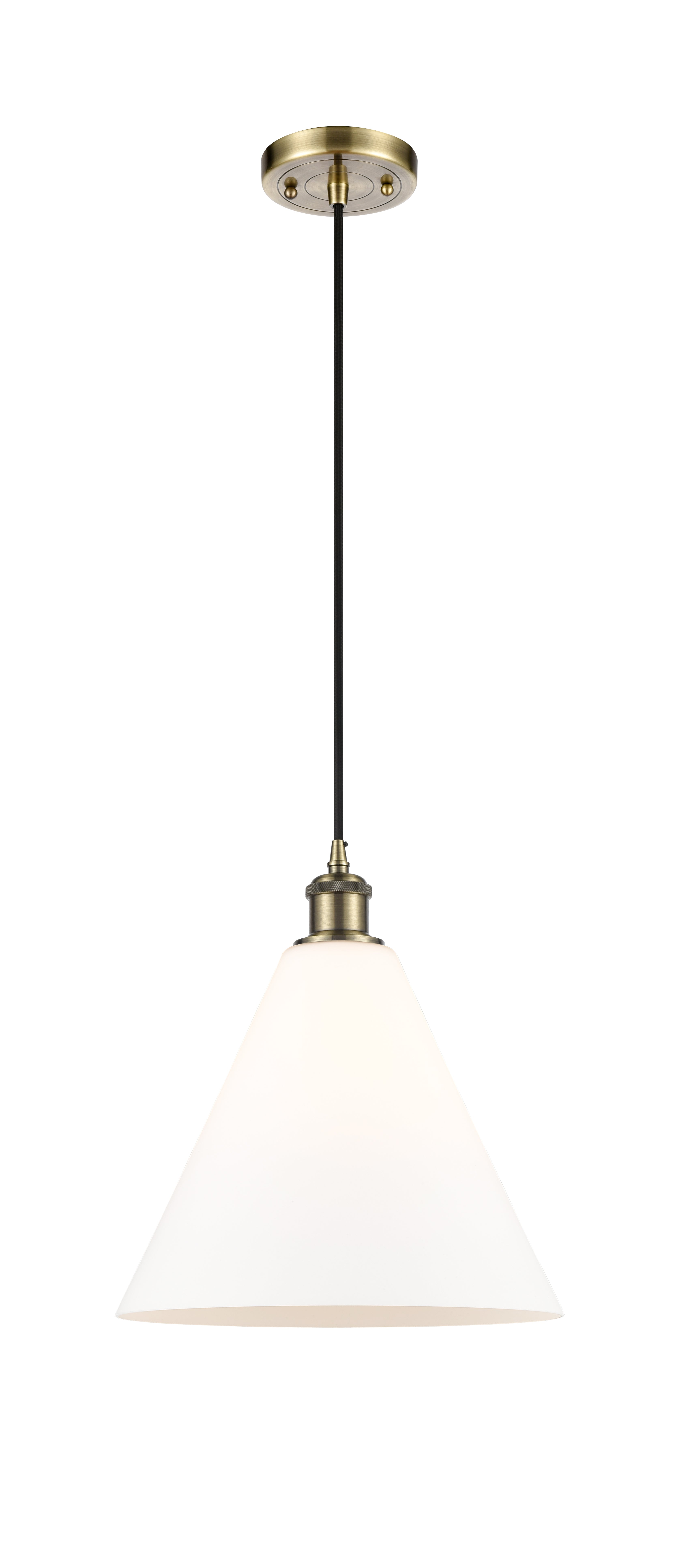 Ballston Mini Pendant Antique Brass Finish