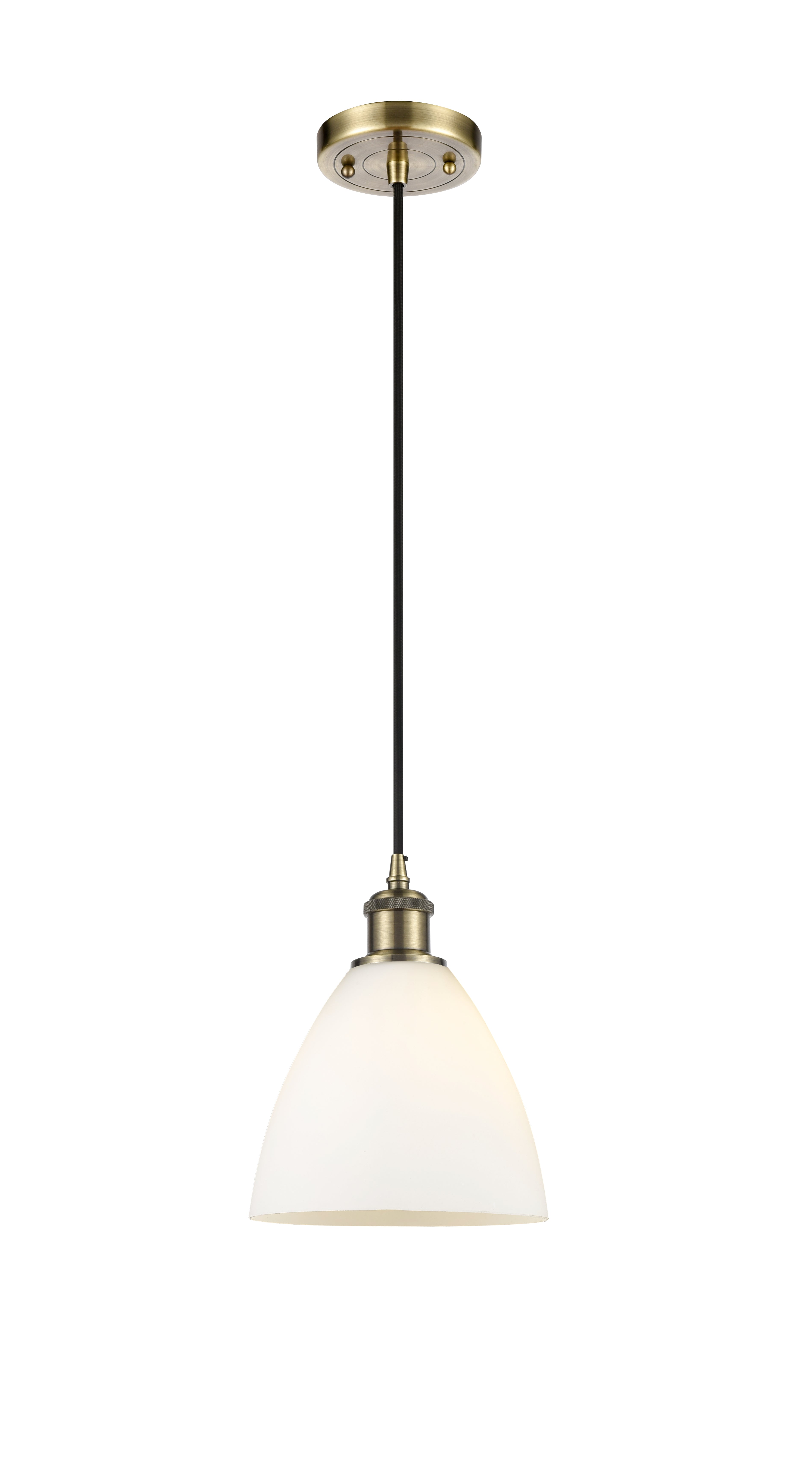Ballston Mini Pendant Antique Brass Finish