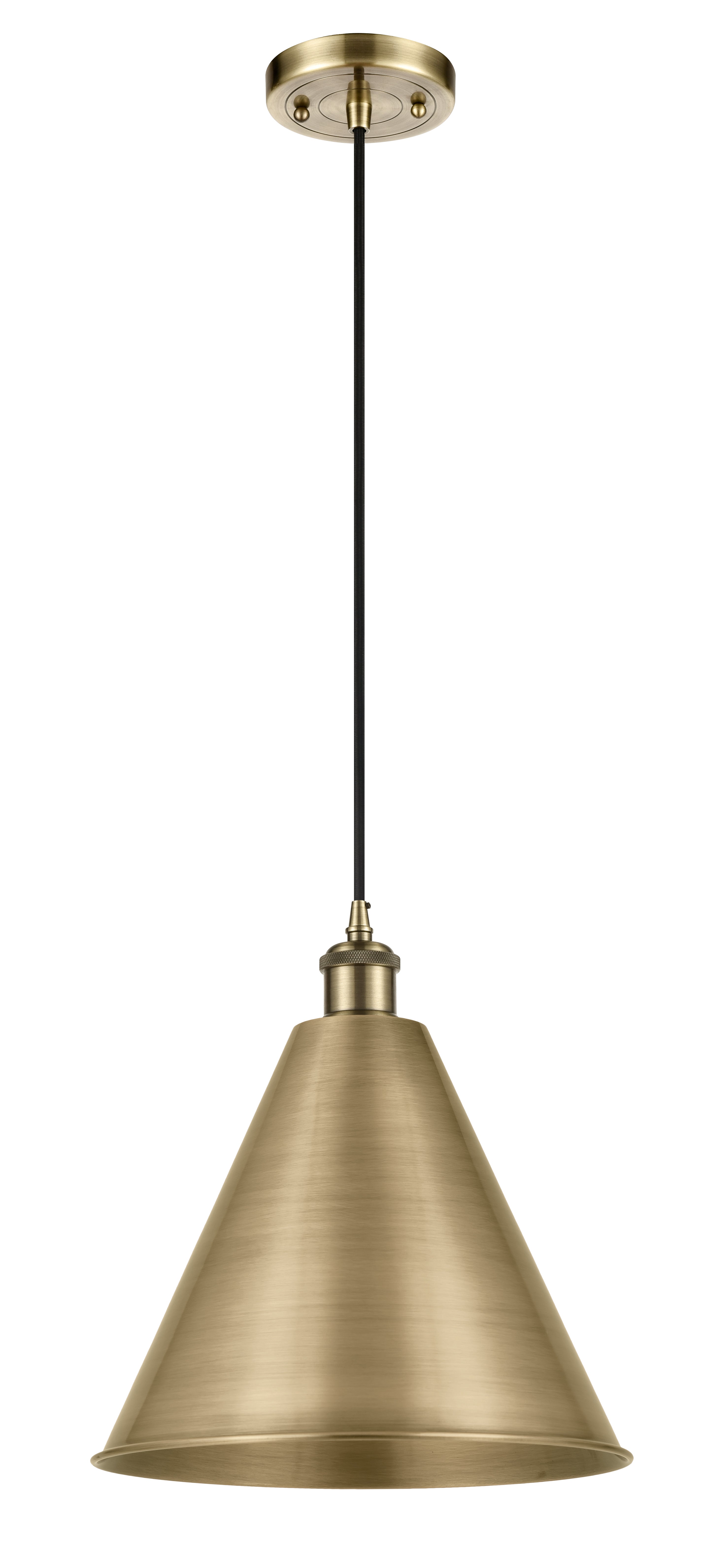 Ballston Mini Pendant Antique Brass Finish