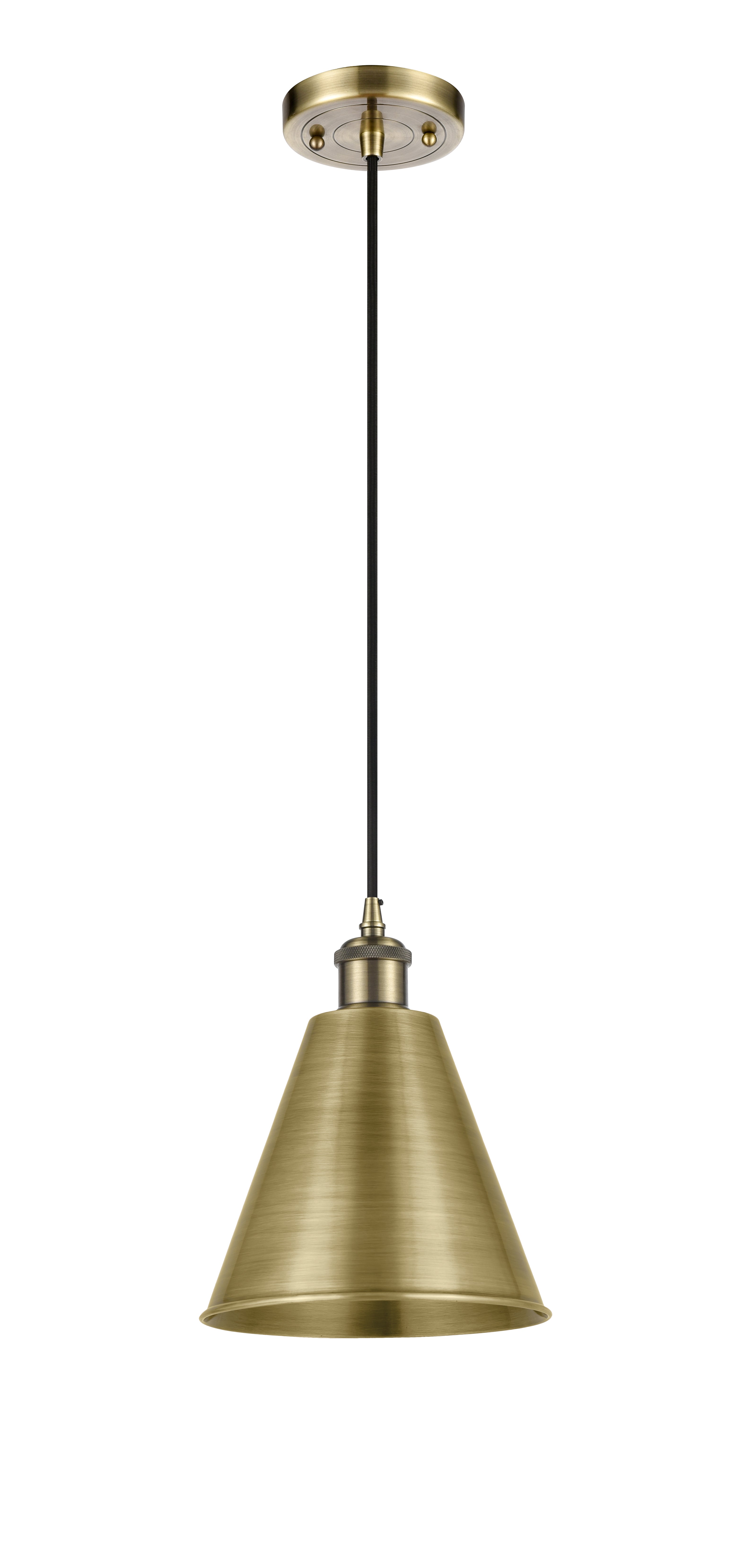 Ballston Mini Pendant Antique Brass Finish
