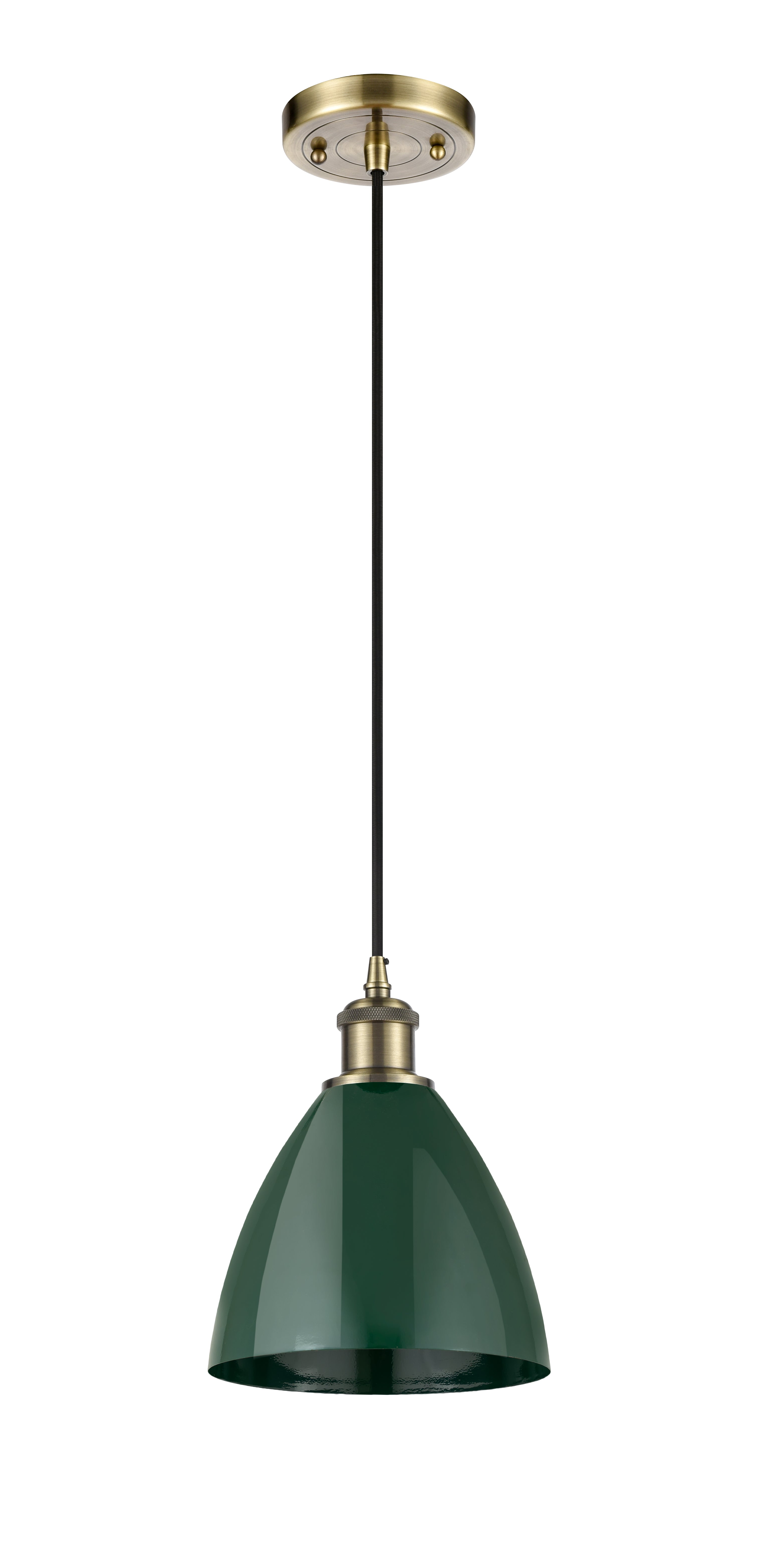 Ballston Mini Pendant Antique Brass Finish