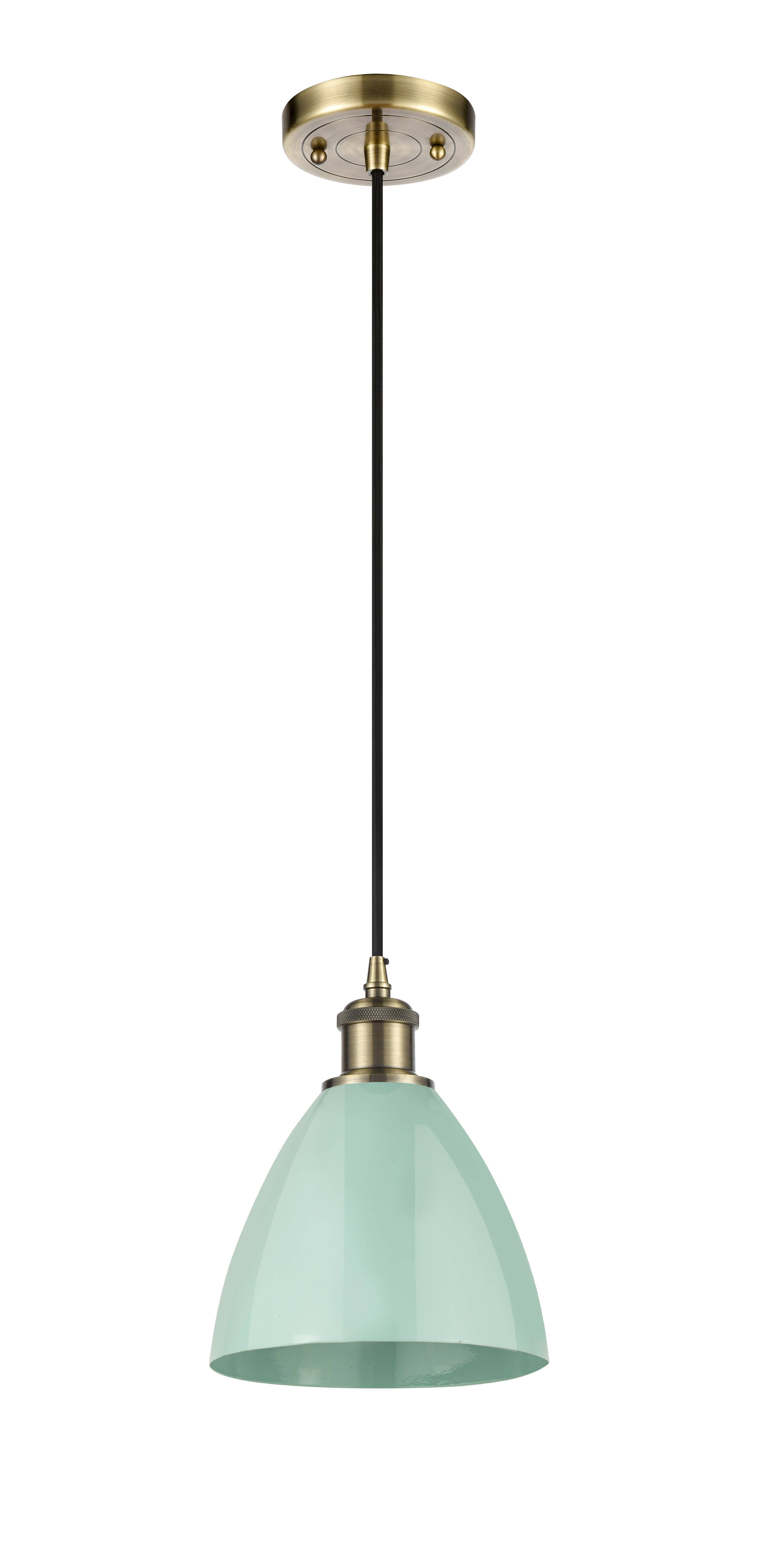 Ballston Mini Pendant Antique Brass Finish