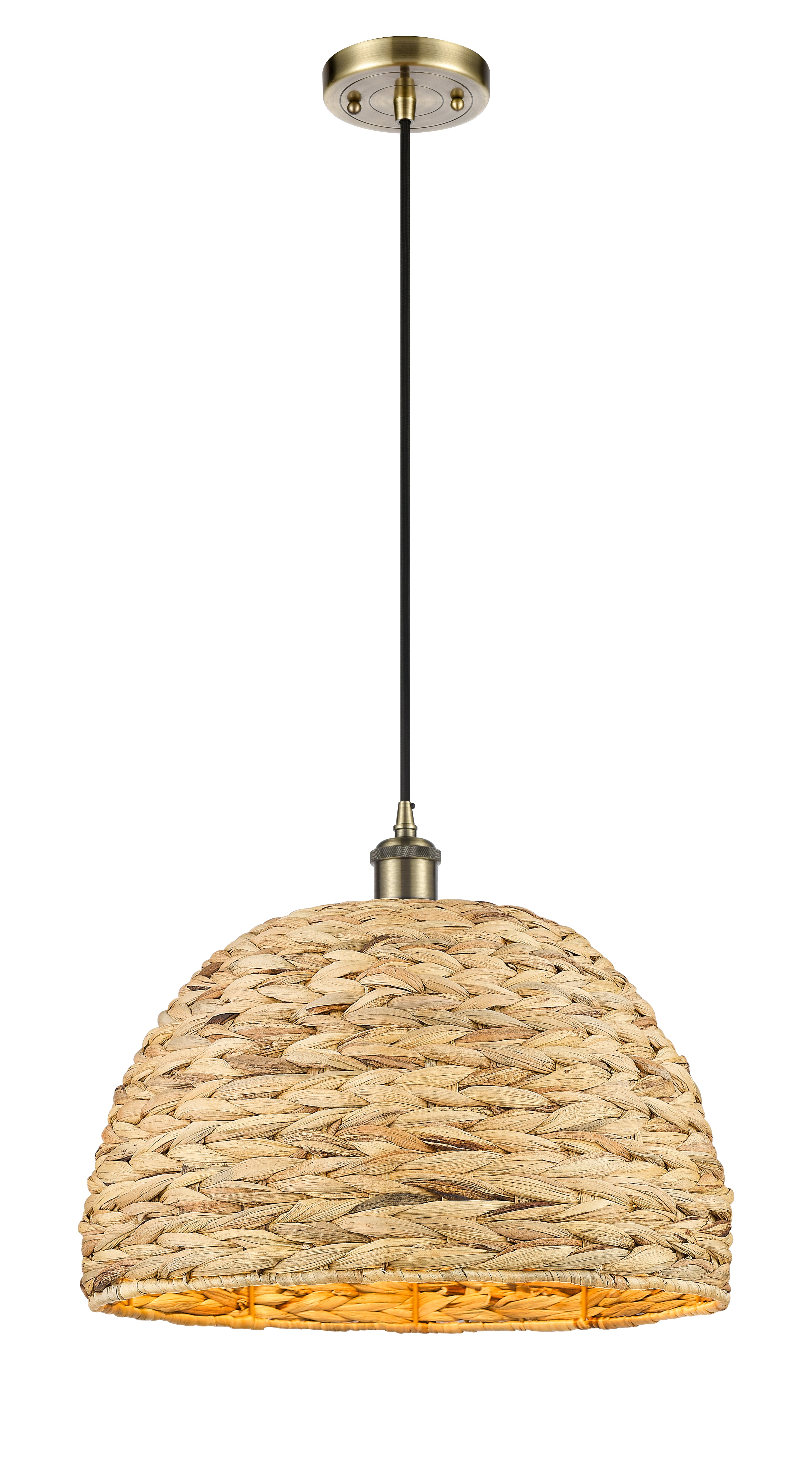 Ballston Mini Pendant Antique Brass Finish