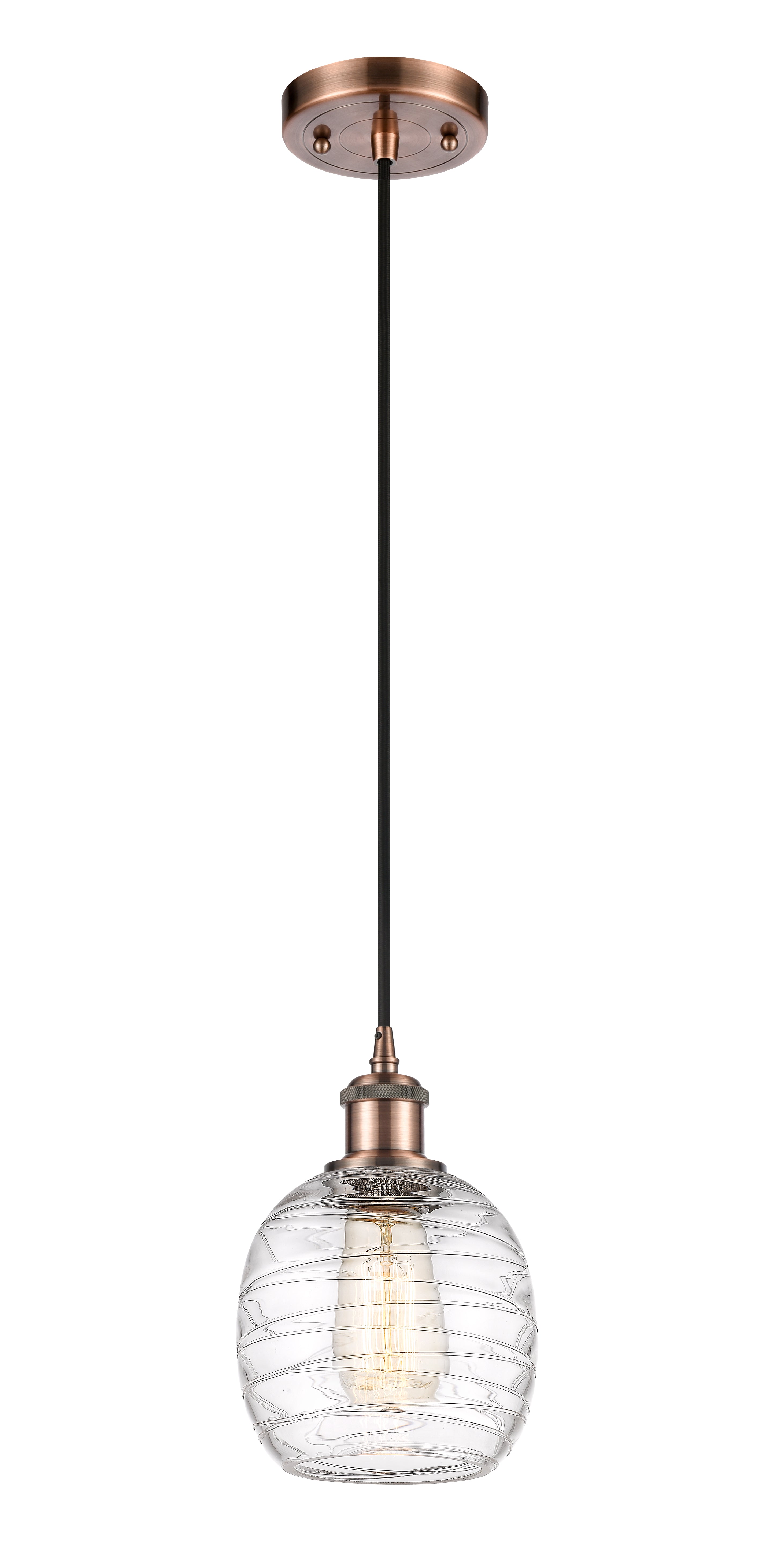 Ballston Mini Pendant Antique Brass Finish