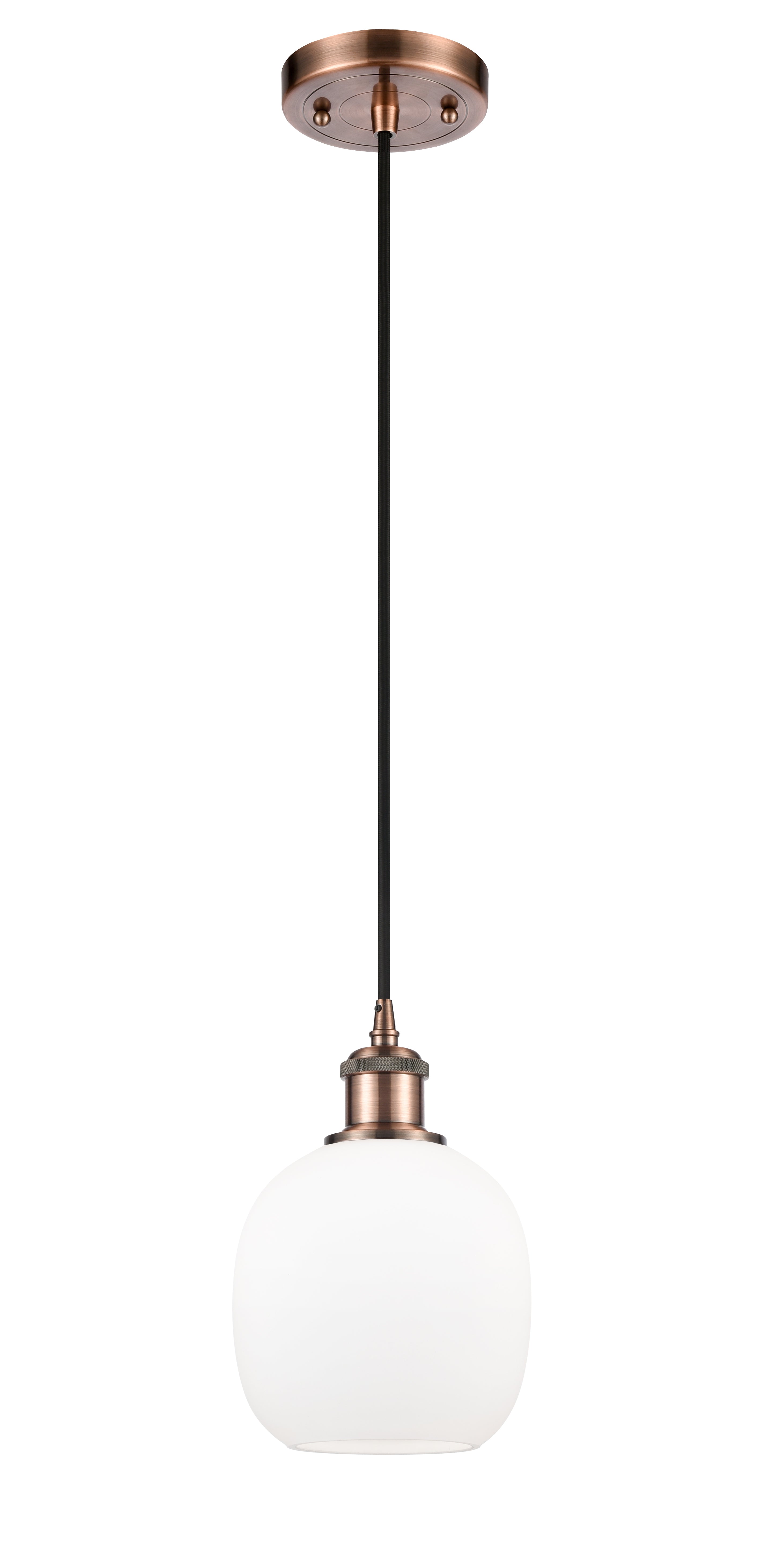 Ballston Mini Pendant Antique Brass Finish