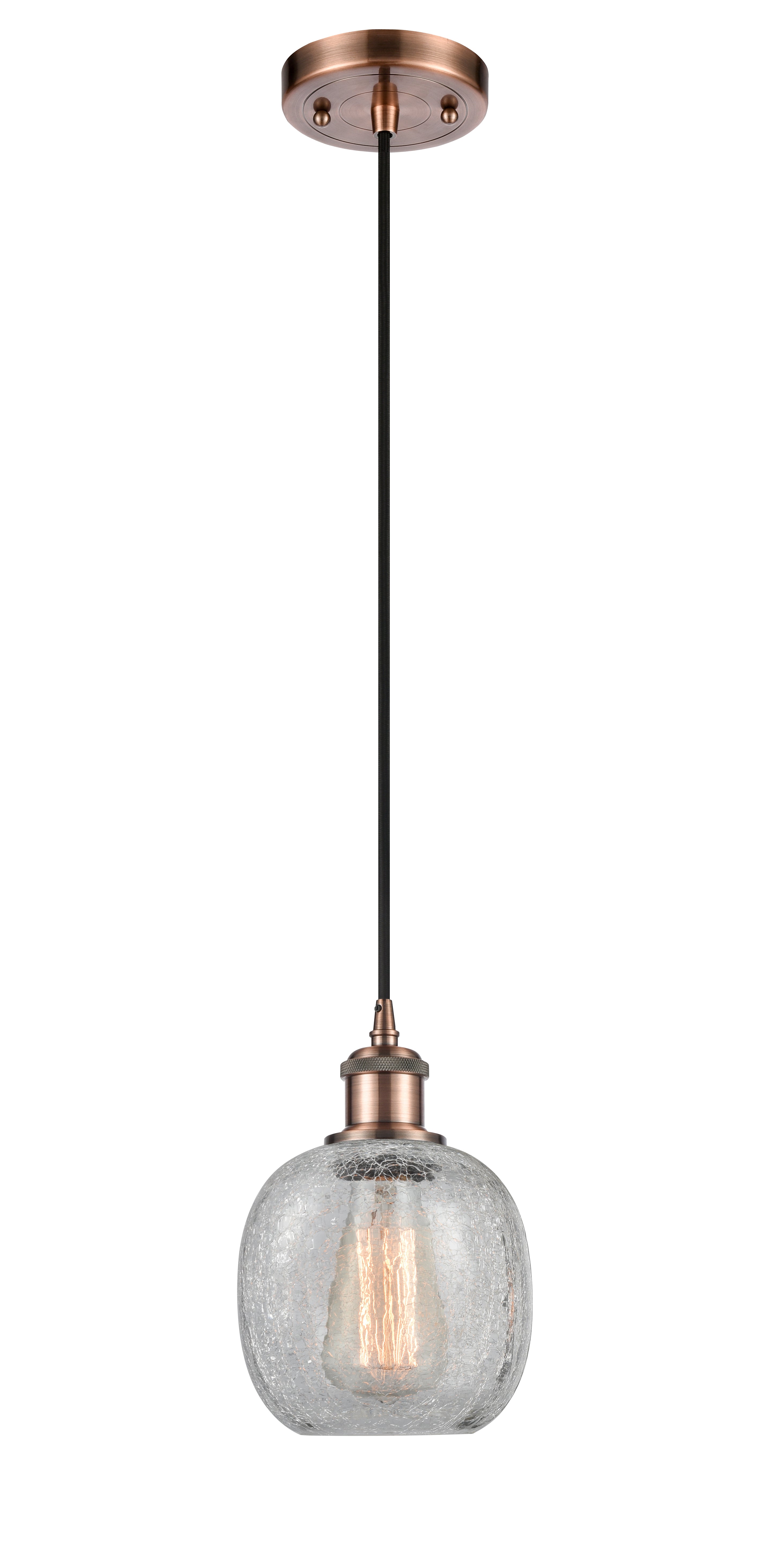 Ballston Mini Pendant Antique Brass Finish