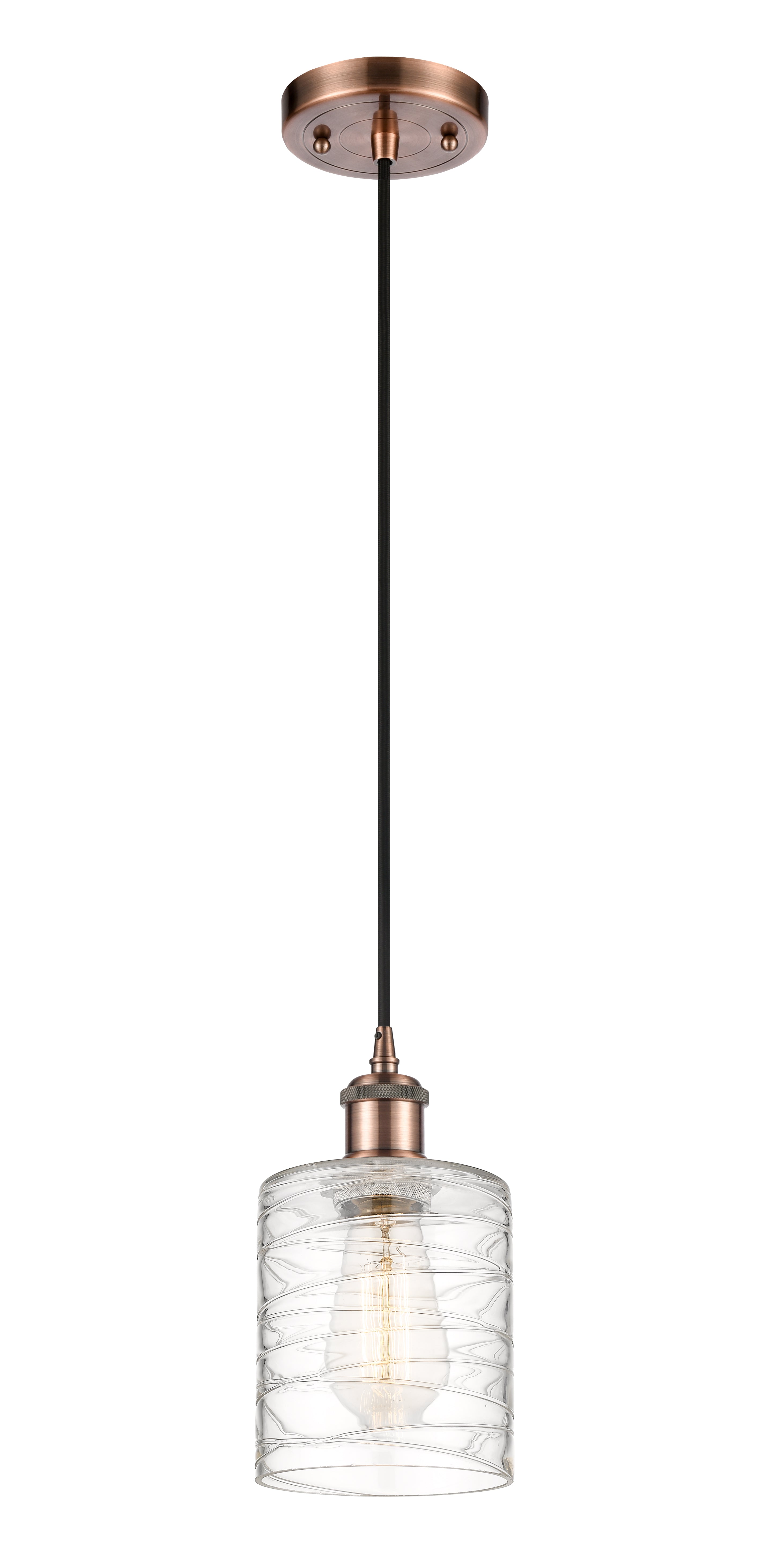 Ballston Mini Pendant Antique Brass Finish