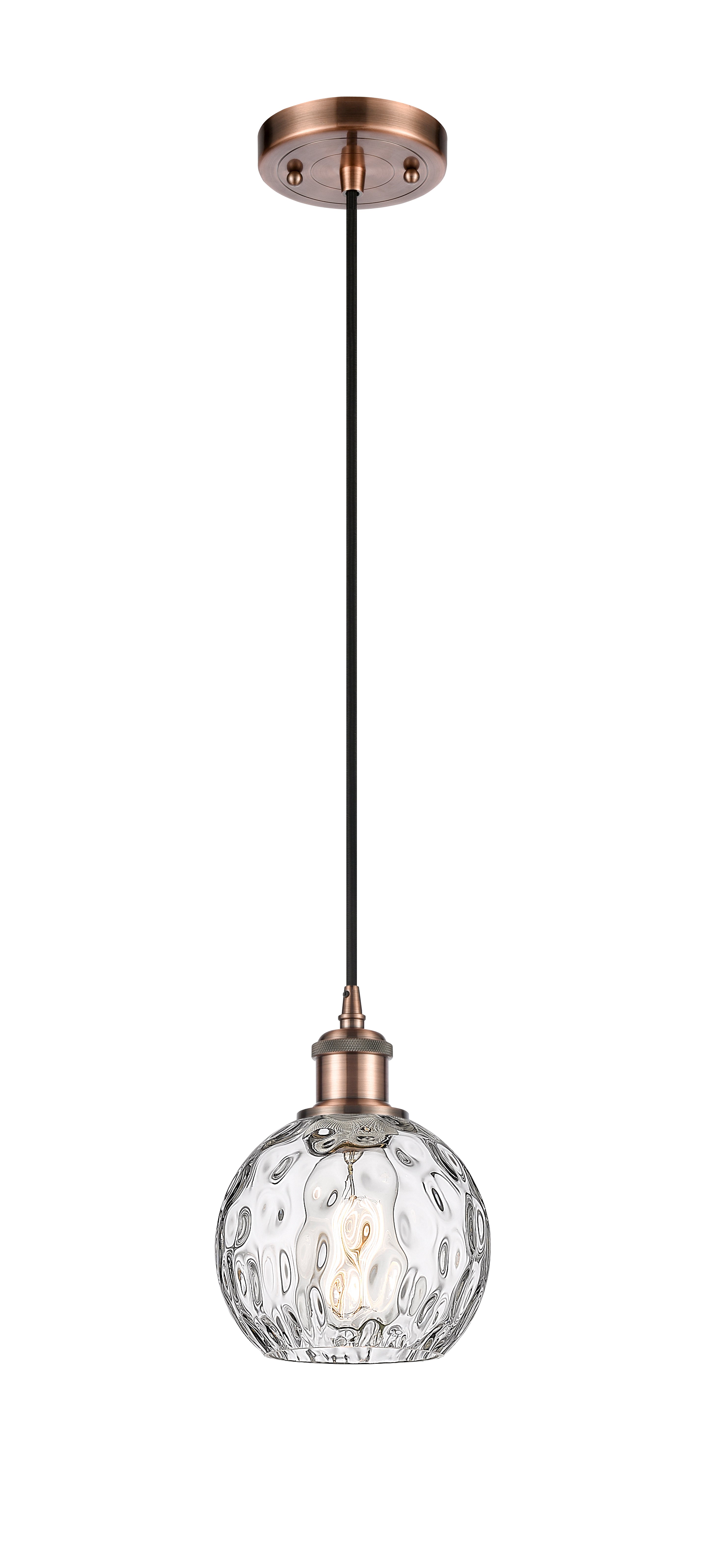 Ballston Mini Pendant Antique Brass Finish
