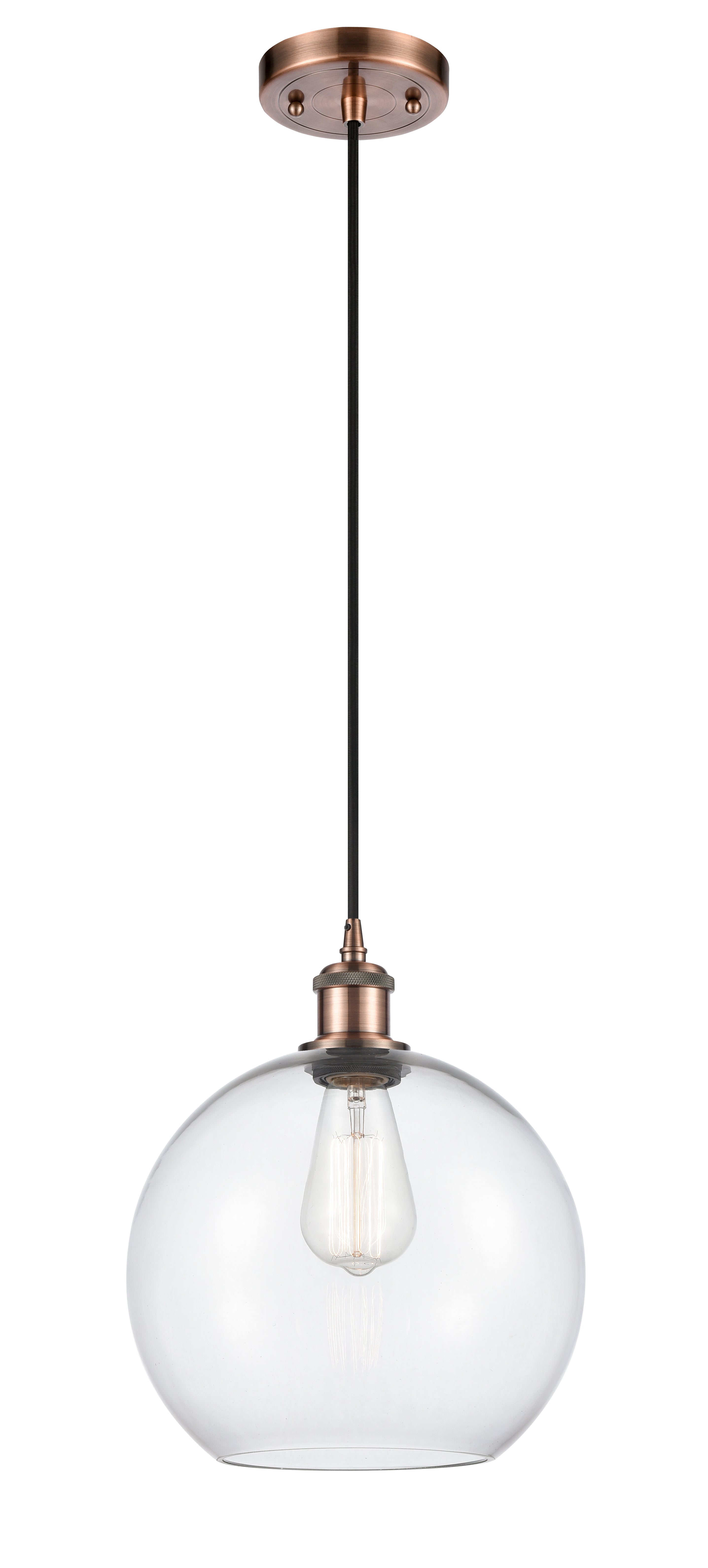 Ballston Mini Pendant Antique Brass Finish
