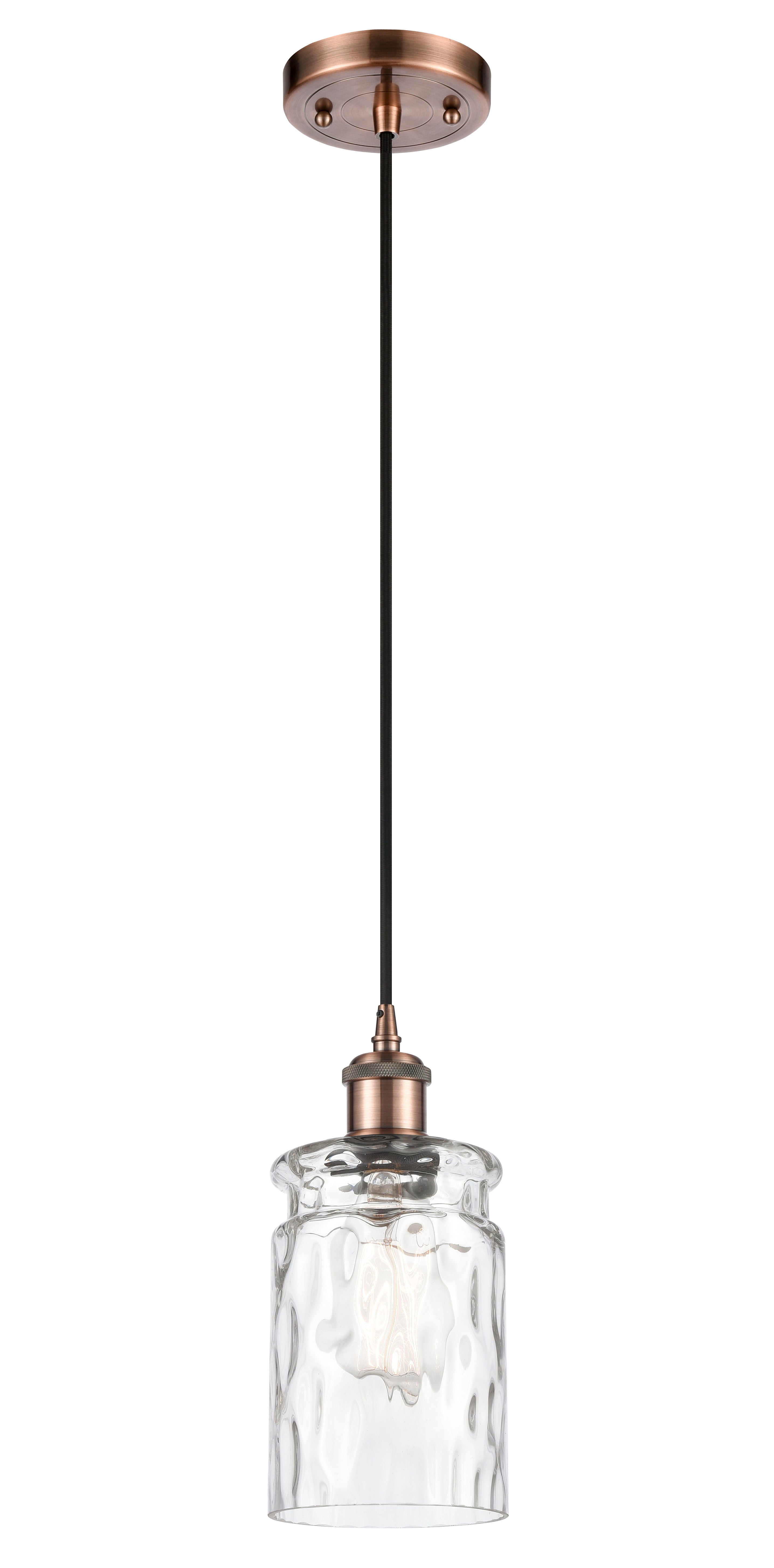 Ballston Mini Pendant Antique Brass Finish