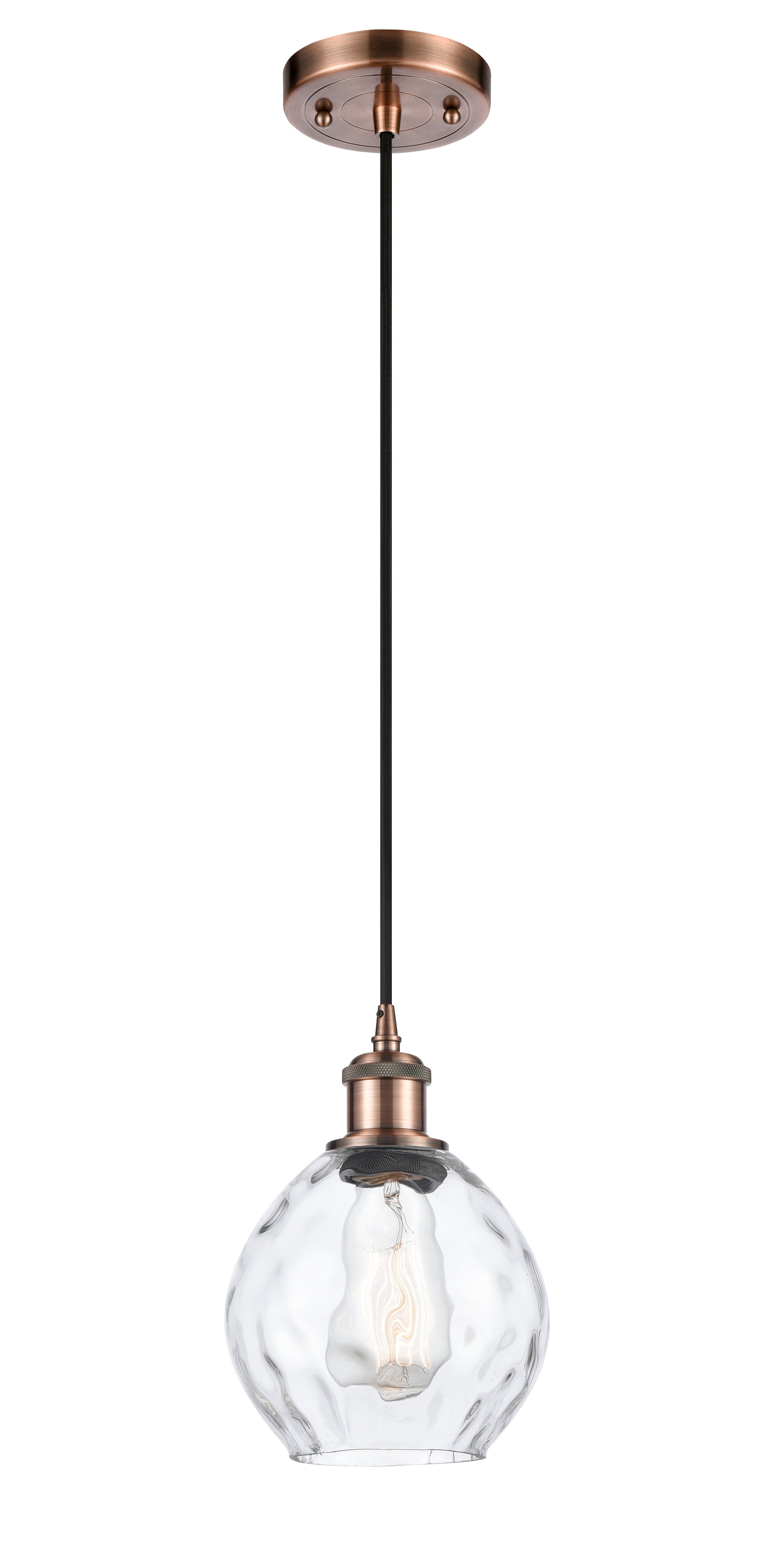 Ballston Mini Pendant Antique Brass Finish