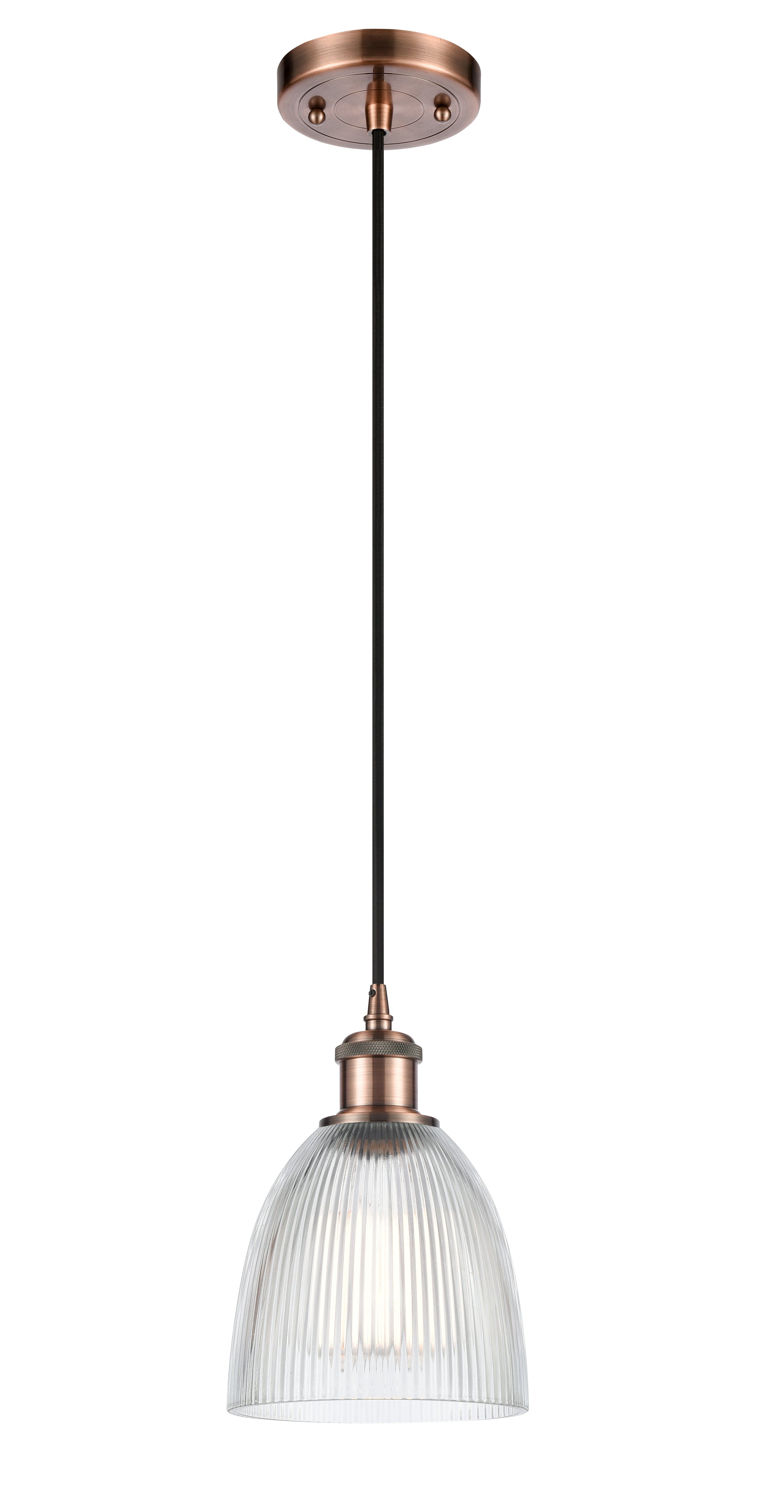 Ballston Mini Pendant Antique Brass 6 Inch