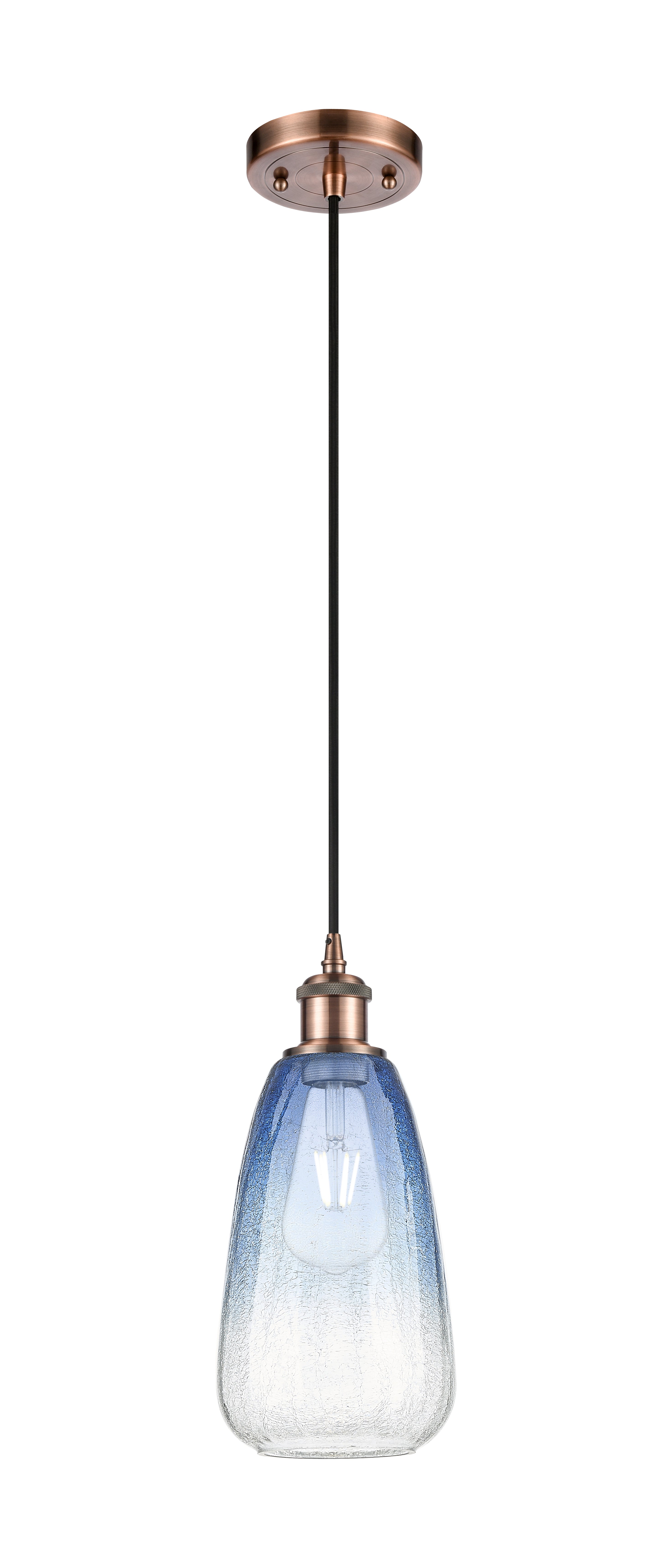 Ballston Mini Pendant Antique Brass 6 Inch