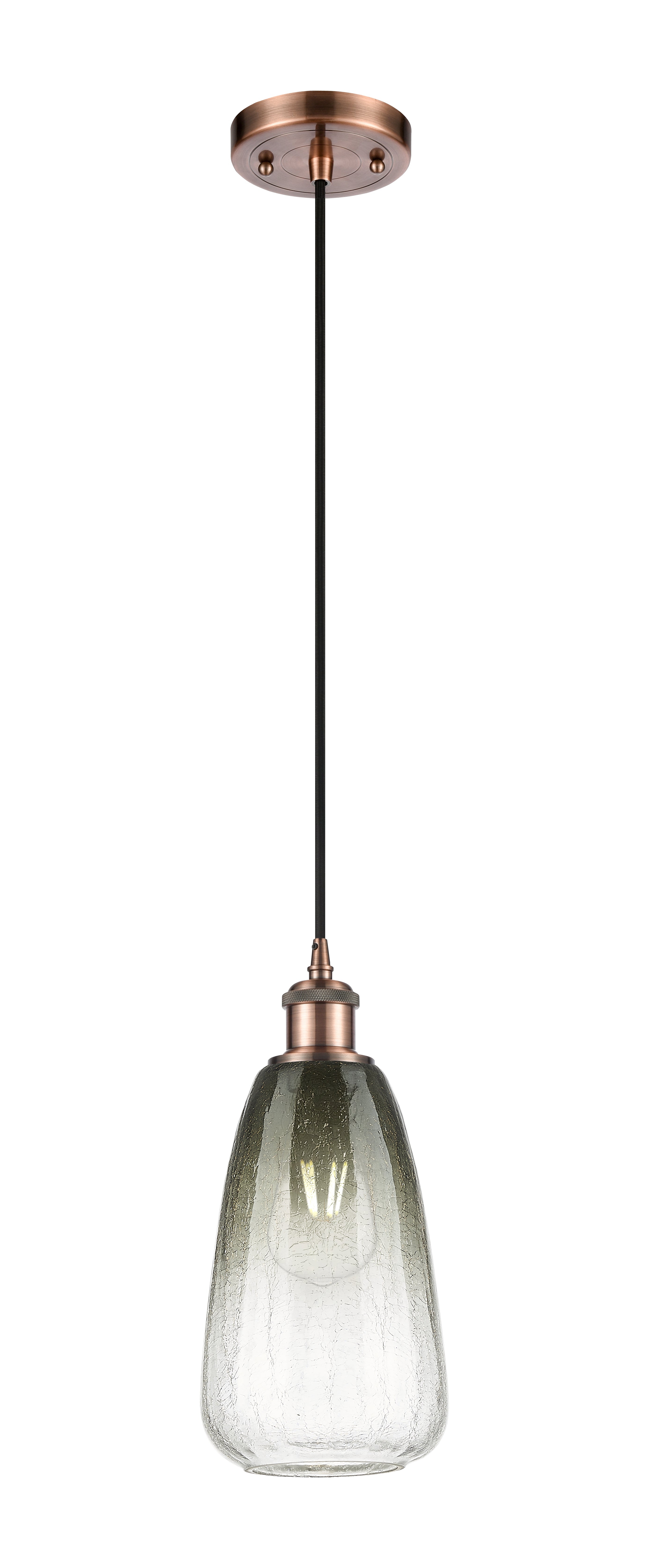 Ballston Mini Pendant Antique Brass 6 Inch