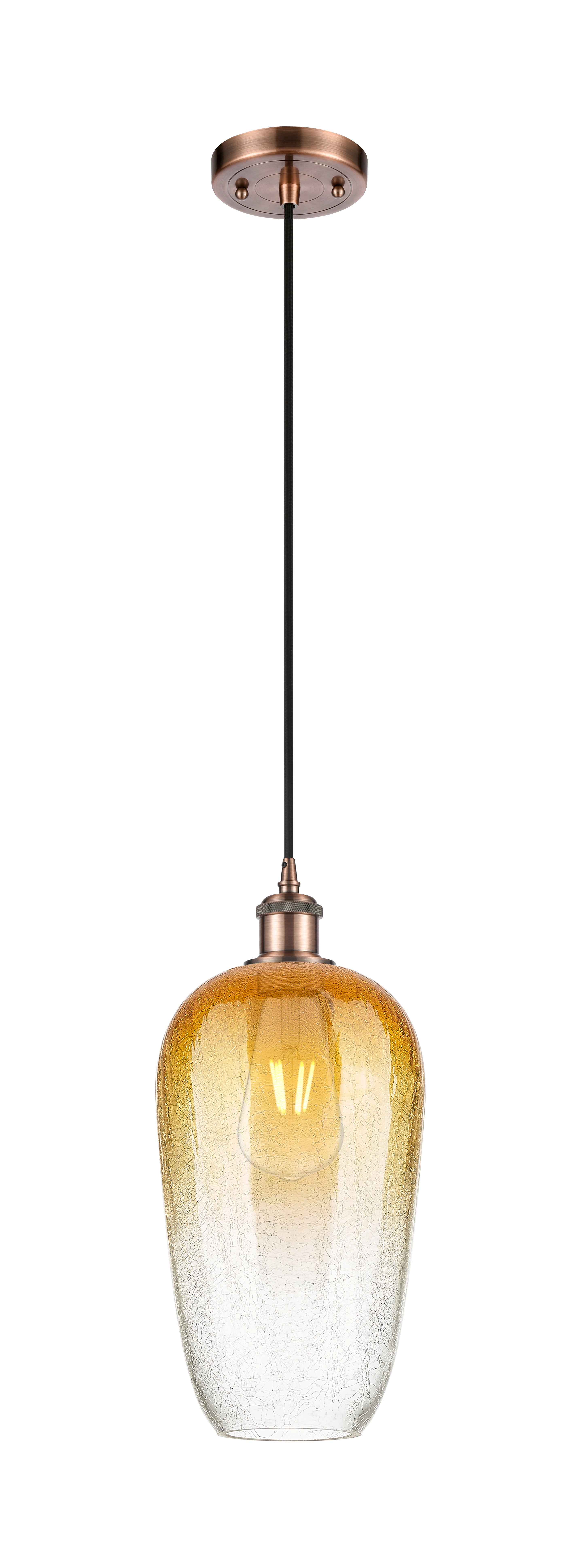 Ballston Mini Pendant Antique Brass 7 Inch