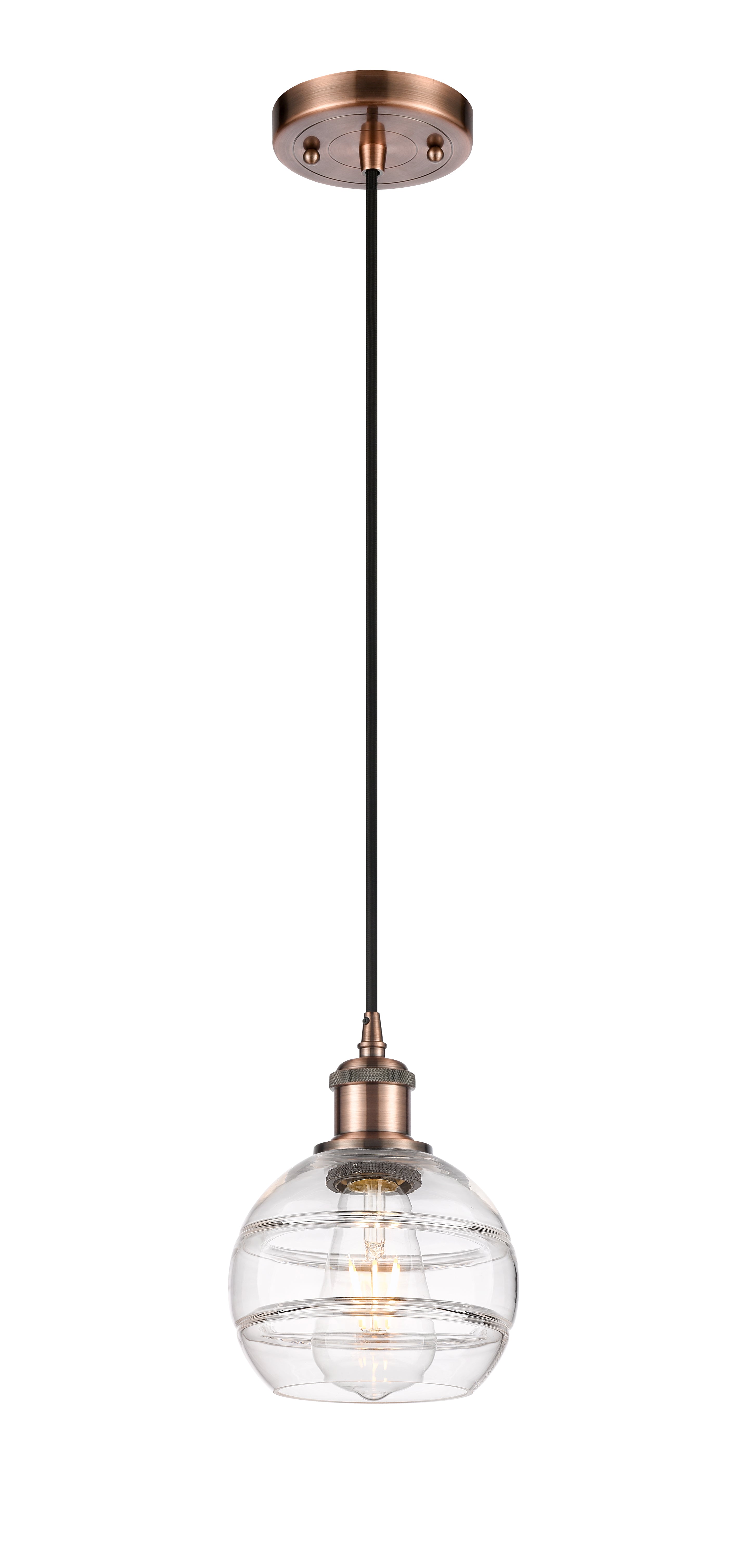 Ballston Mini Pendant Antique Brass Finish